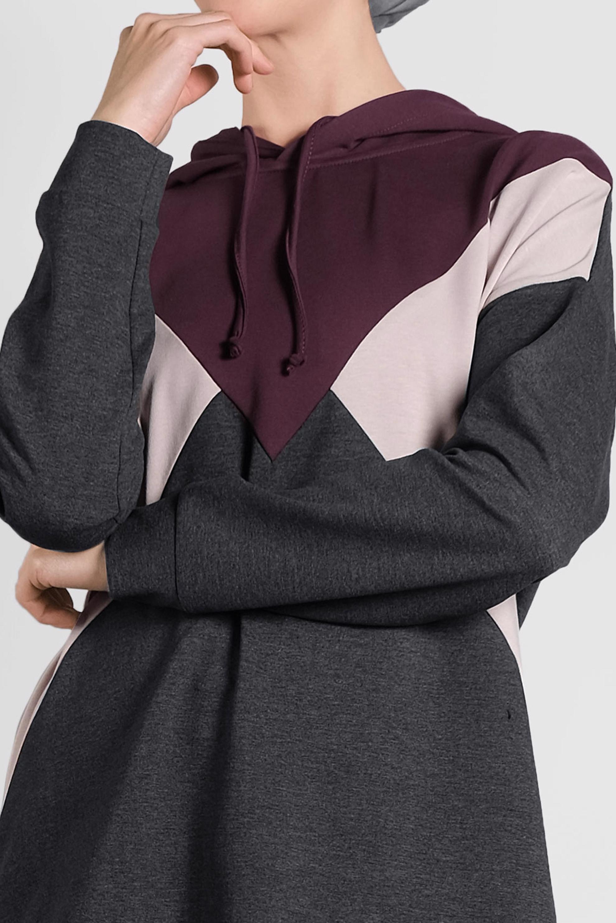 Vêtements hijab GRIS SURVÊTEMENT À CAPUCHE 40162 