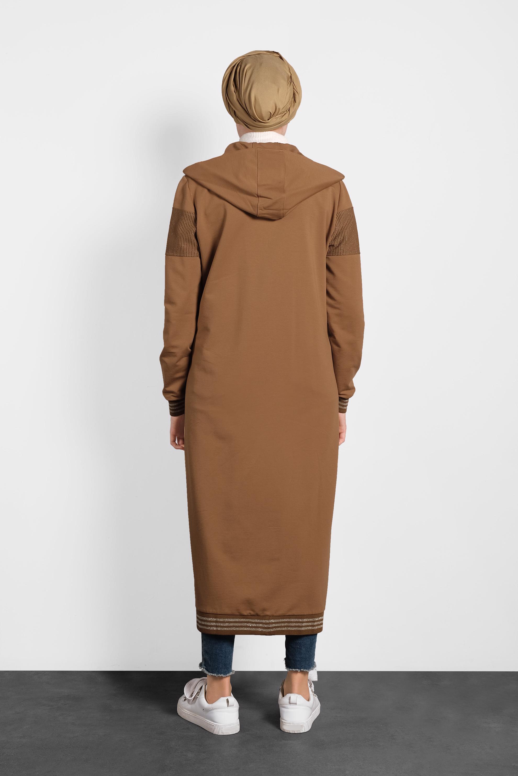 Tesettür giyim SARI SİMLİ EŞOFMAN TUNİK 40224