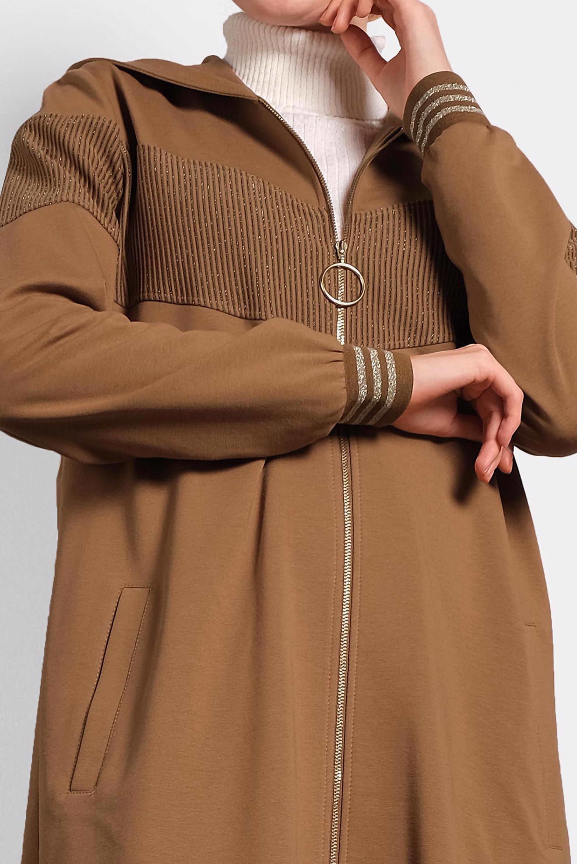 Tesettür giyim SARI SİMLİ EŞOFMAN TUNİK 40224