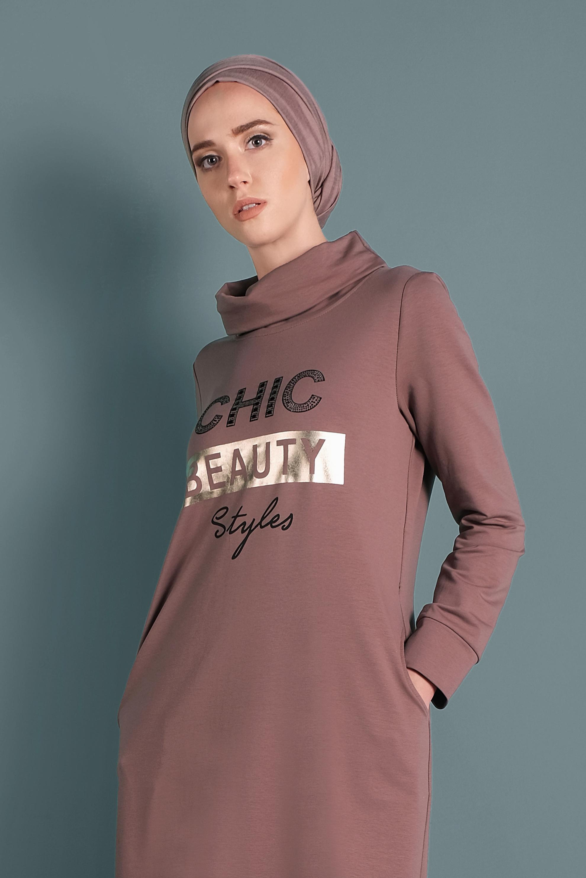 Vêtements hijab ROSE ROBE SPORT EN COTON 40253