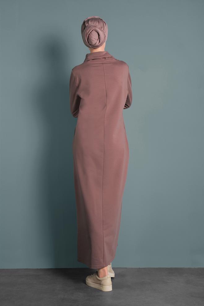 Vêtements hijab ROSE ROBE SPORT EN COTON 40253 - ALVİNA