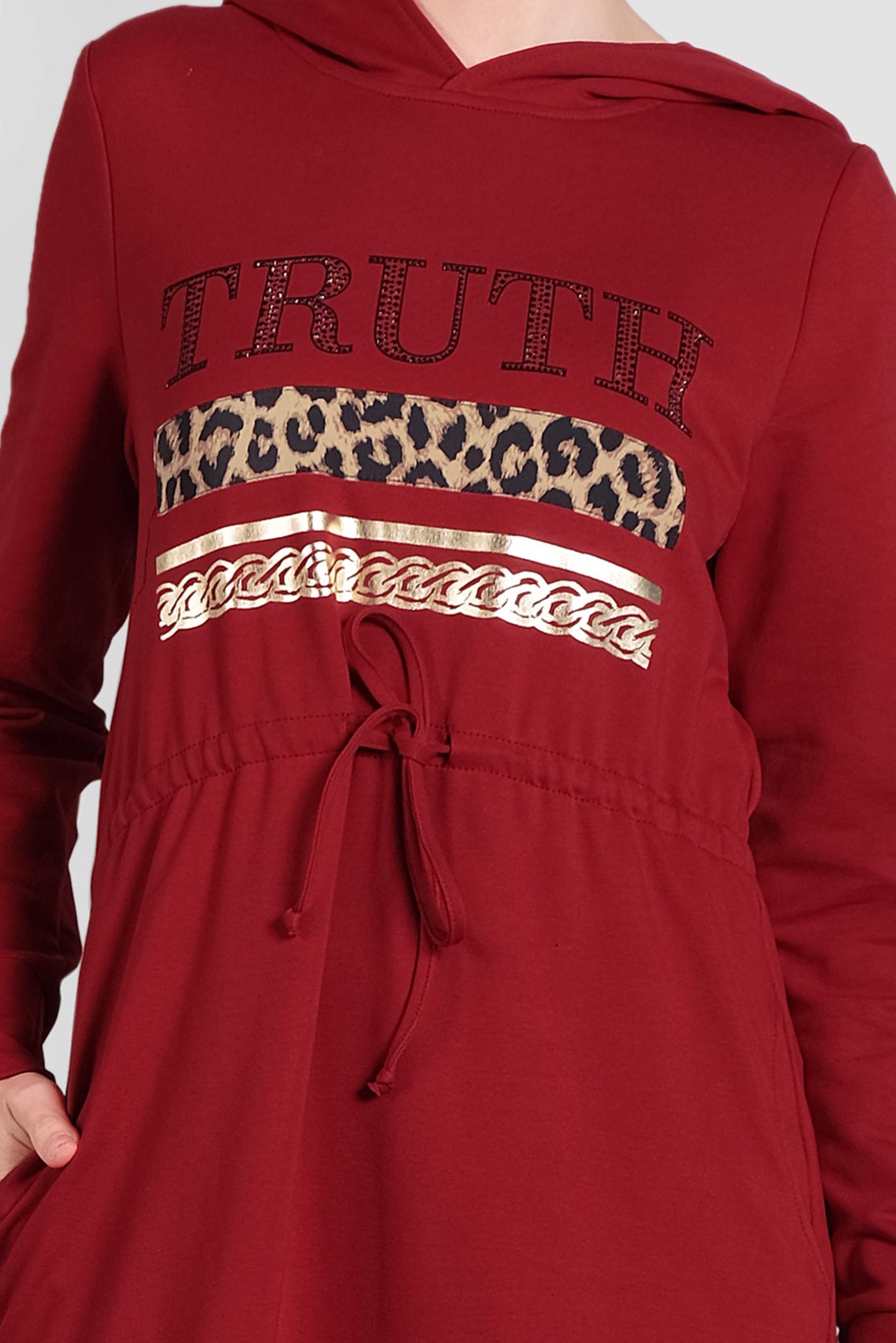 Vêtements hijab ROUGE TUNIQUE EN SPORT À IMPRIMÉE 40254 