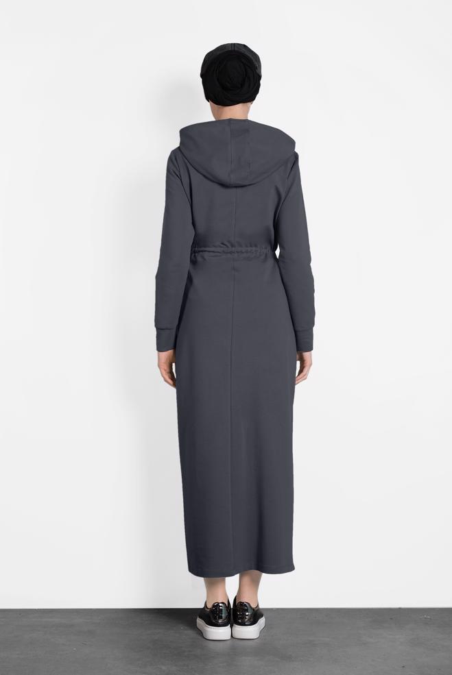 Hijab clothing GREY ANIMAL PRINTED SPORT TUNIC 40254  - ALVİNA