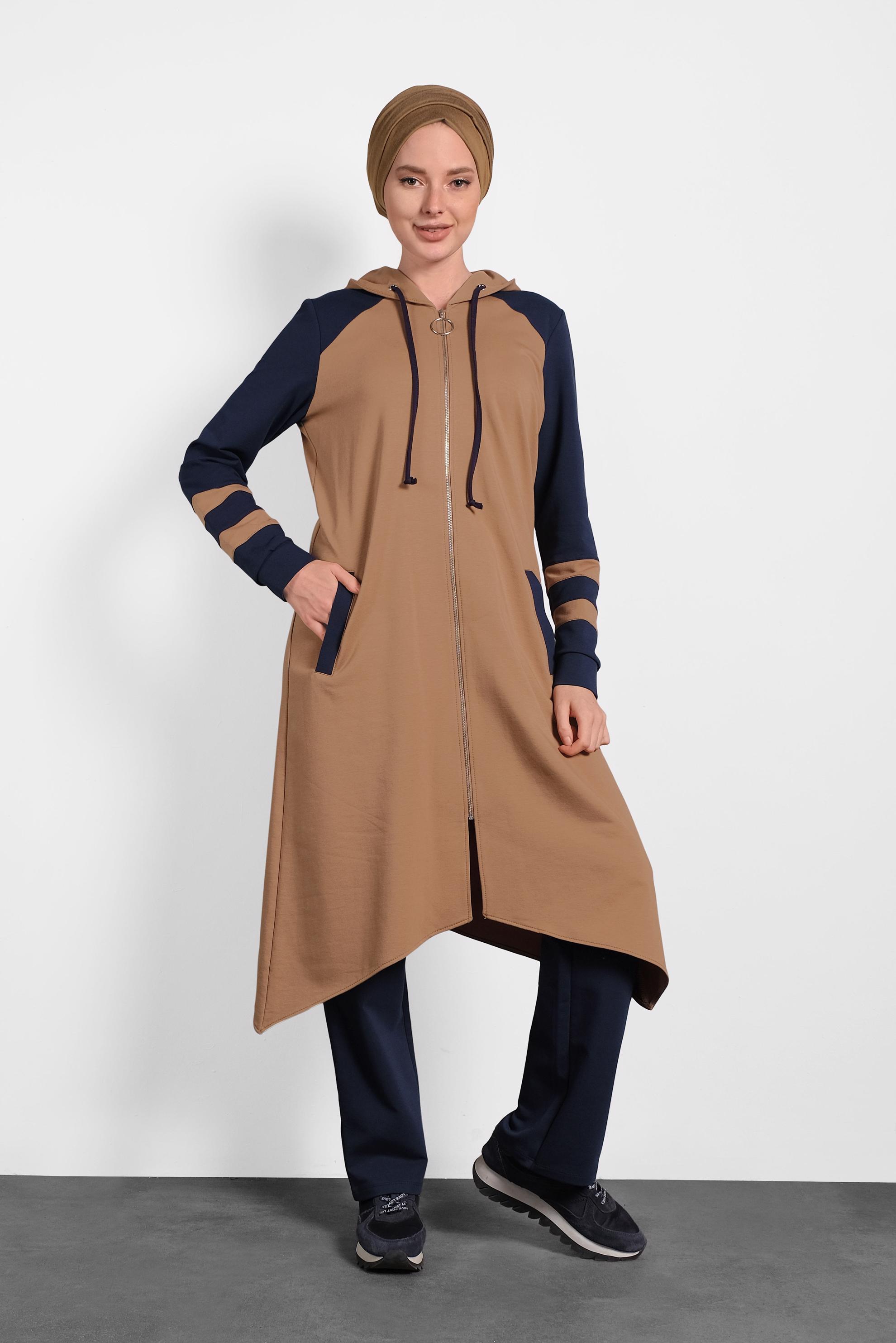 Vêtements hijab TABA SURVÊTEMENT À COUPE ASYMMÉTRIQUE 40294 