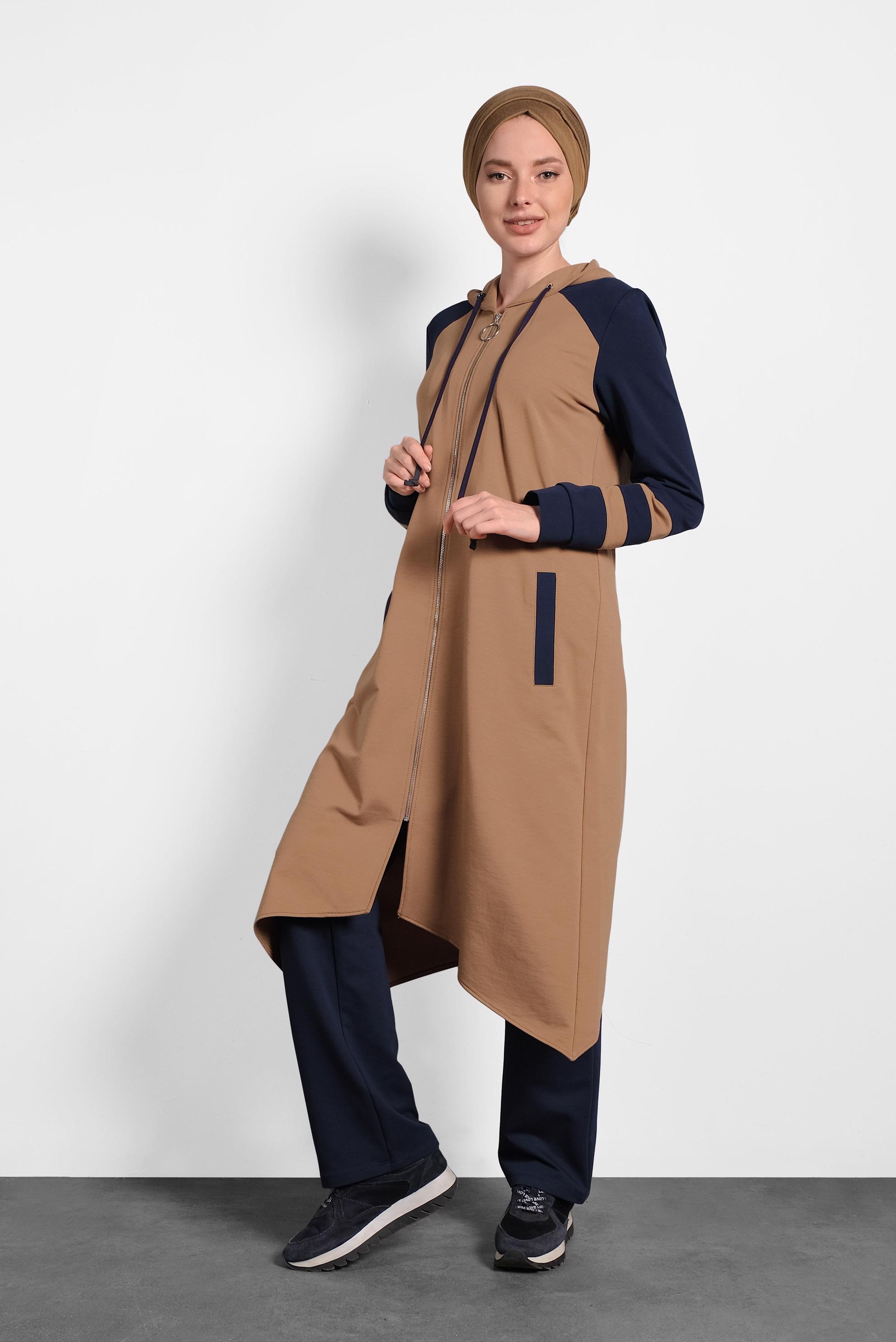 Vêtements hijab TABA SURVÊTEMENT À COUPE ASYMMÉTRIQUE 40294 