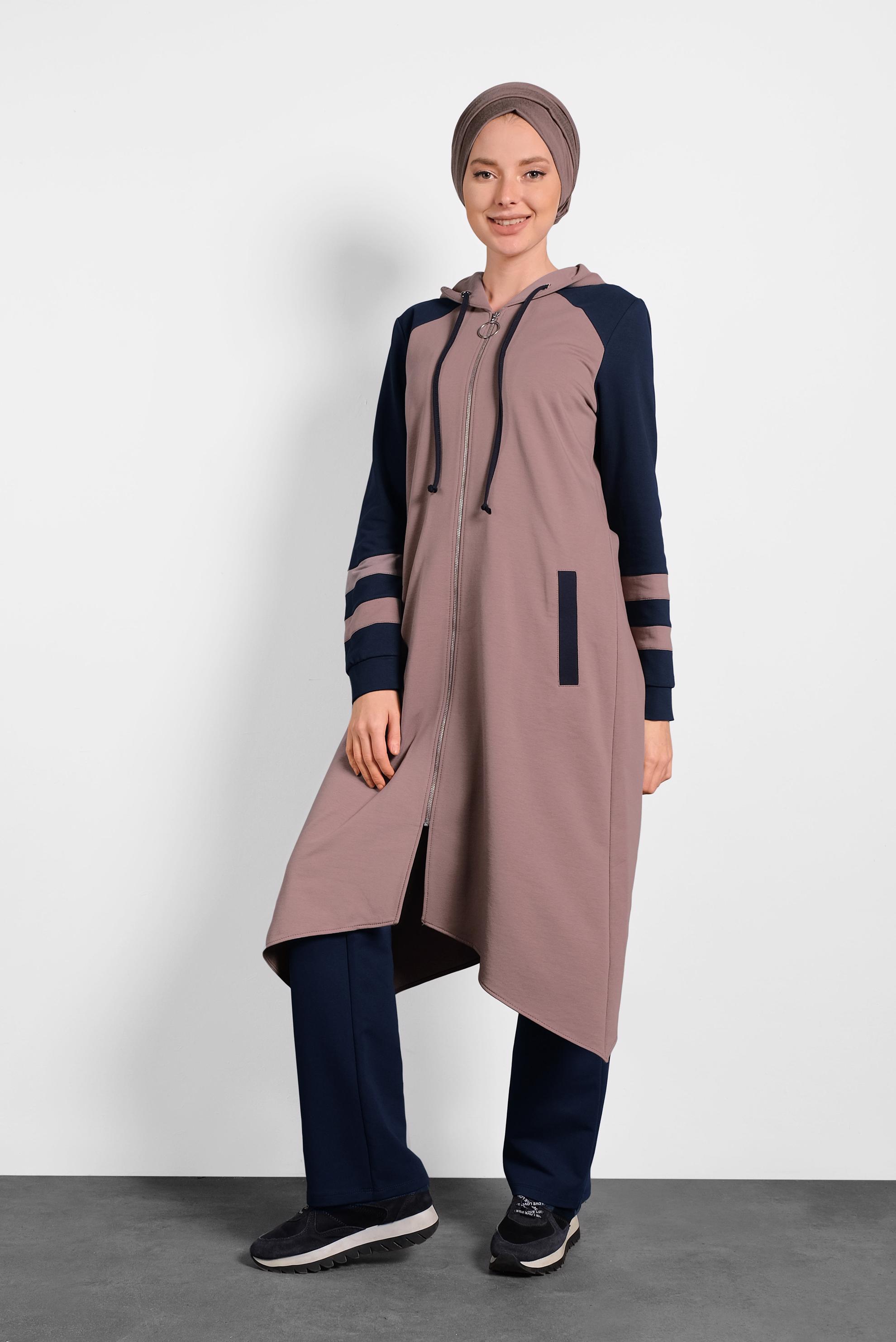 Vêtements hijab ROSE SURVÊTEMENT À COUPE ASYMMÉTRIQUE 40294 