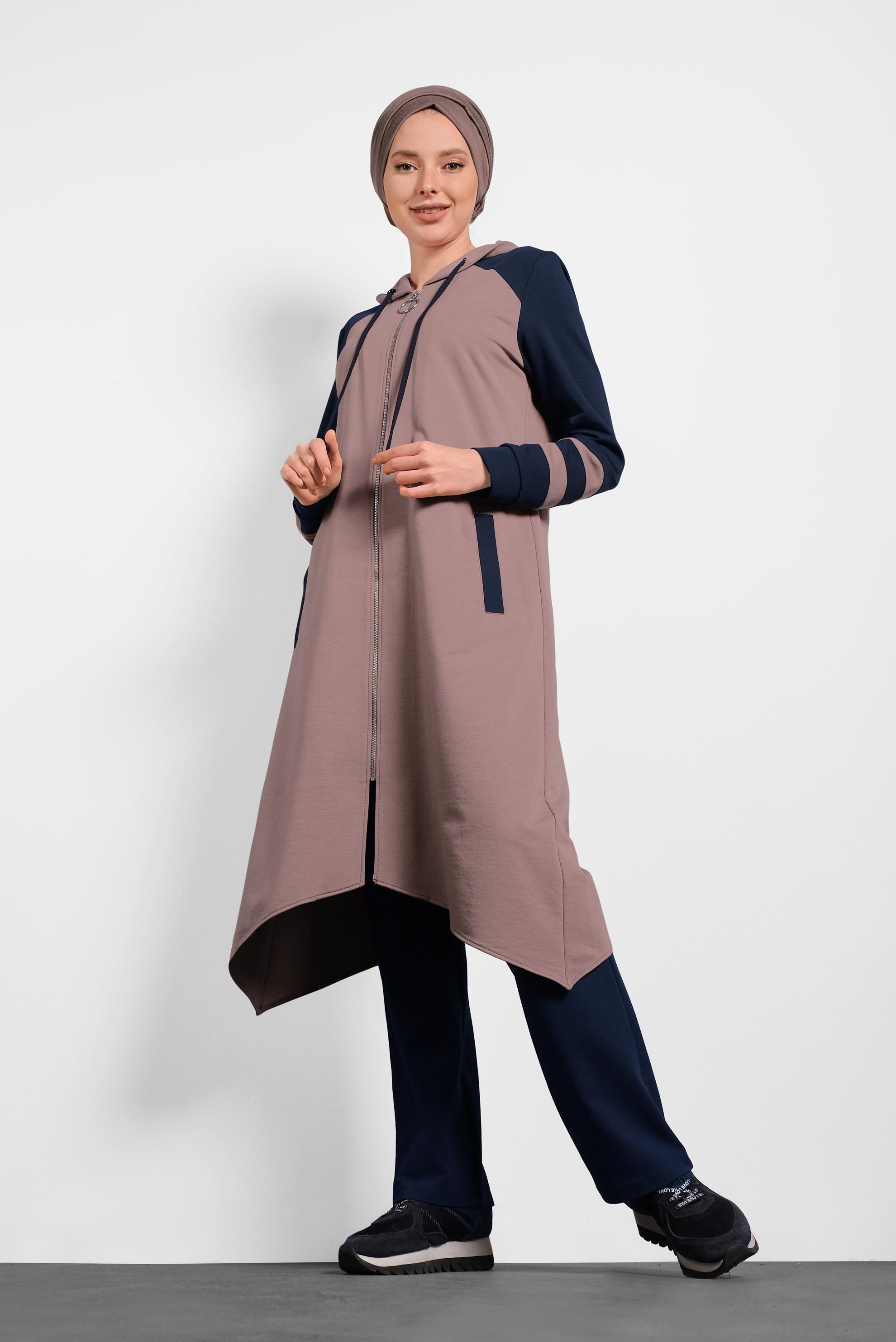 Vêtements hijab ROSE SURVÊTEMENT À COUPE ASYMMÉTRIQUE 40294 