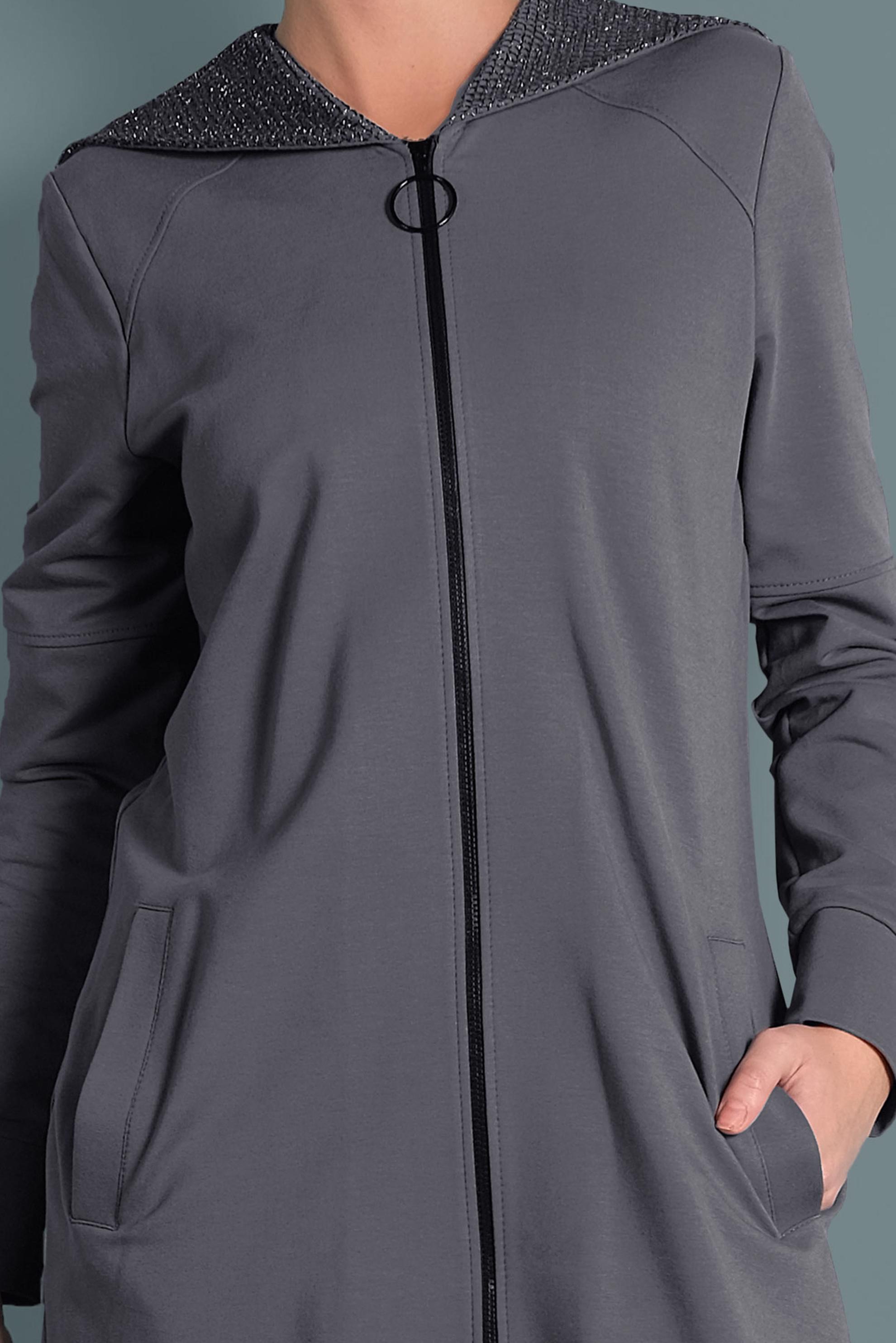 Hijab clothing GREY HOODED TRACKSUIT 40295