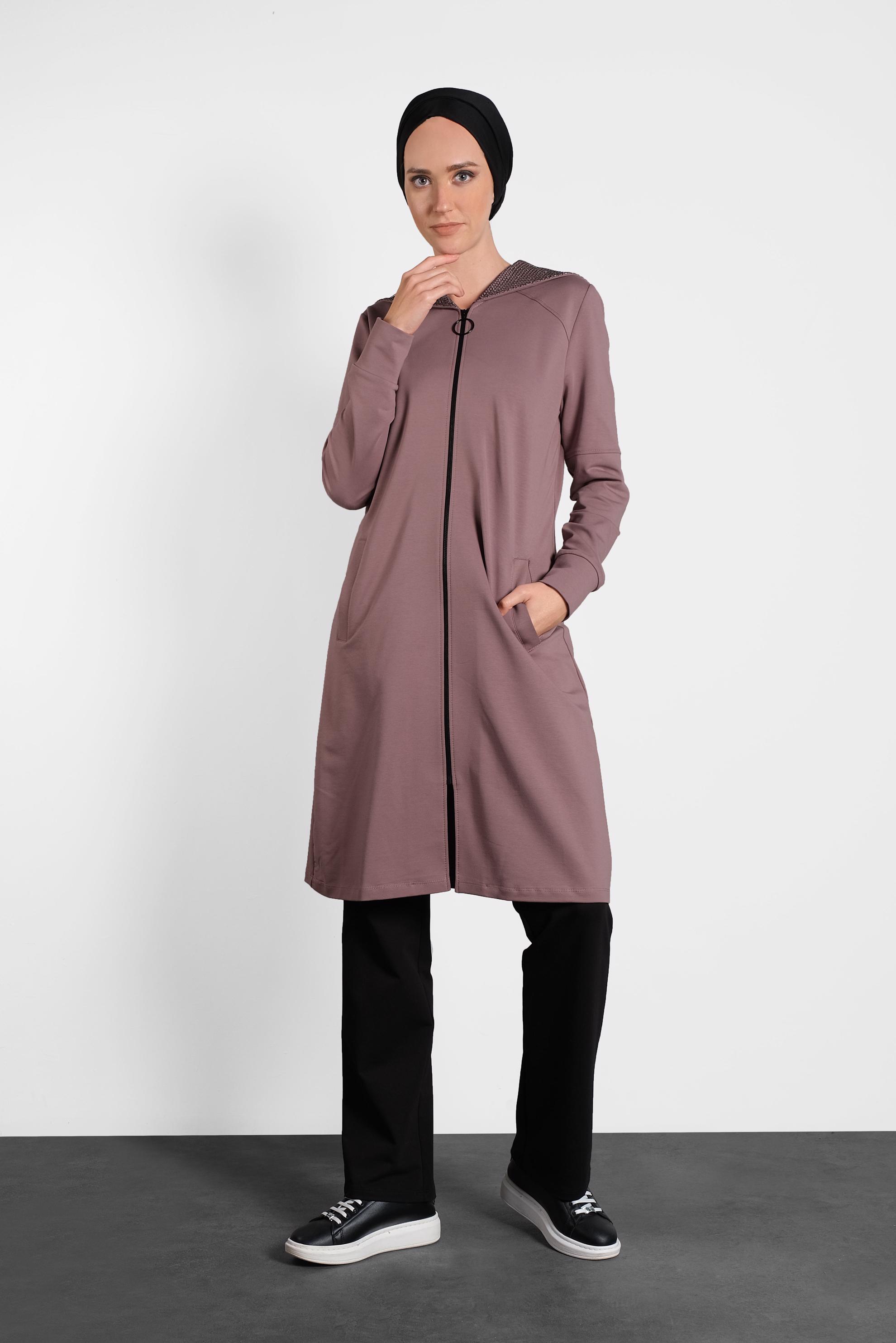 Hijab clothing PINK HOODED TRACKSUIT 40295