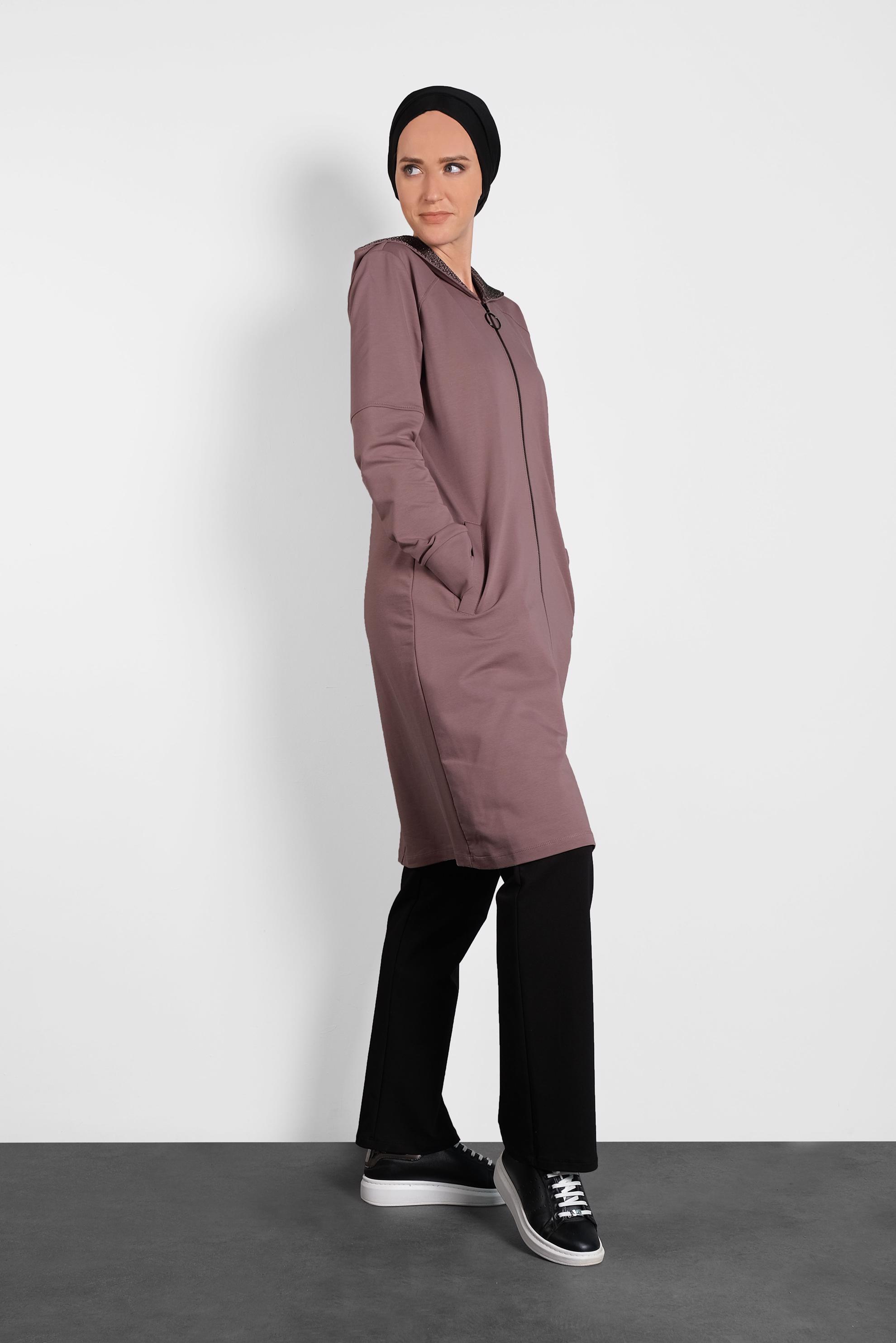 Hijab clothing PINK HOODED TRACKSUIT 40295