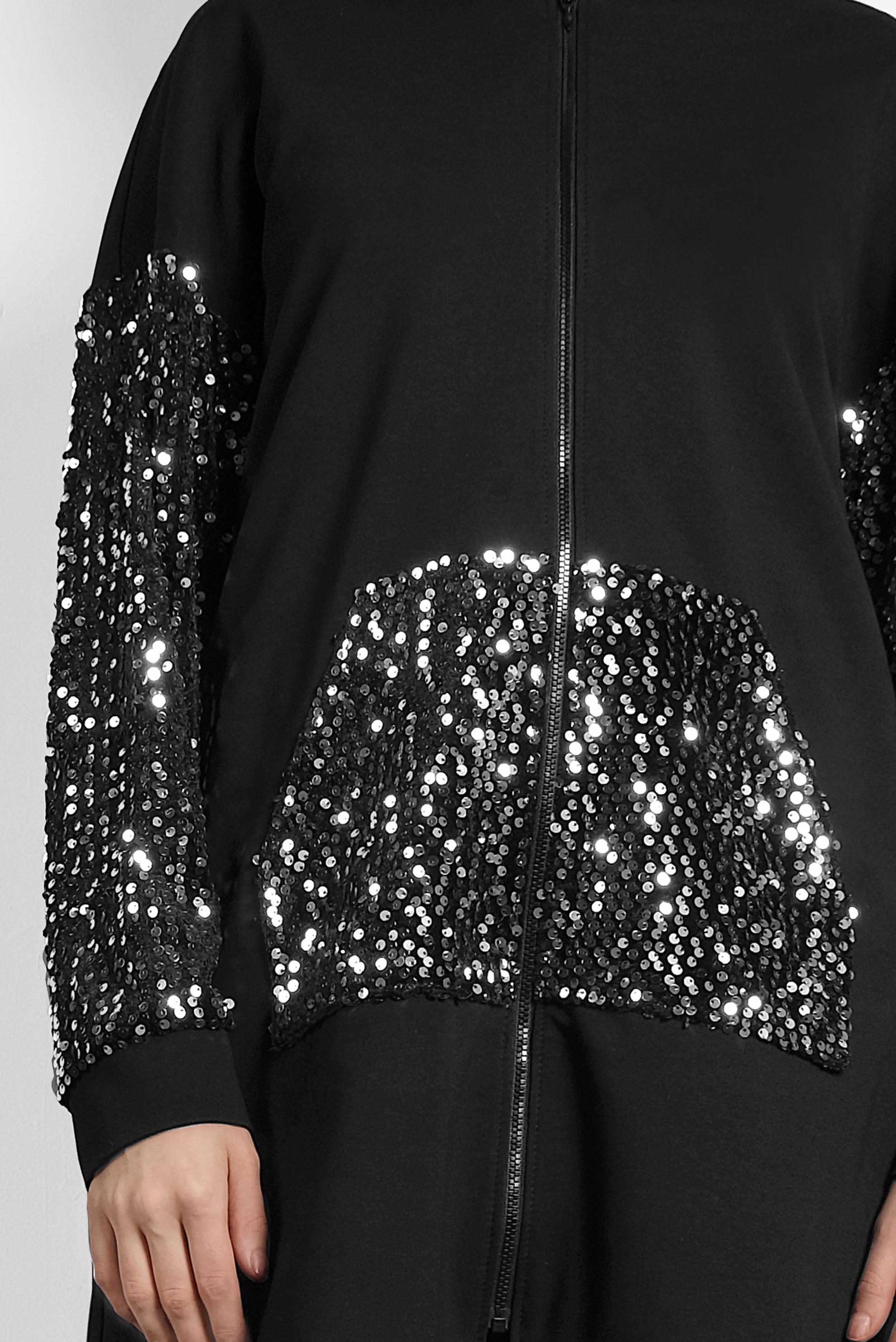 Hijab clothing BLACK SEQUINED TRACKSUIT 40327 