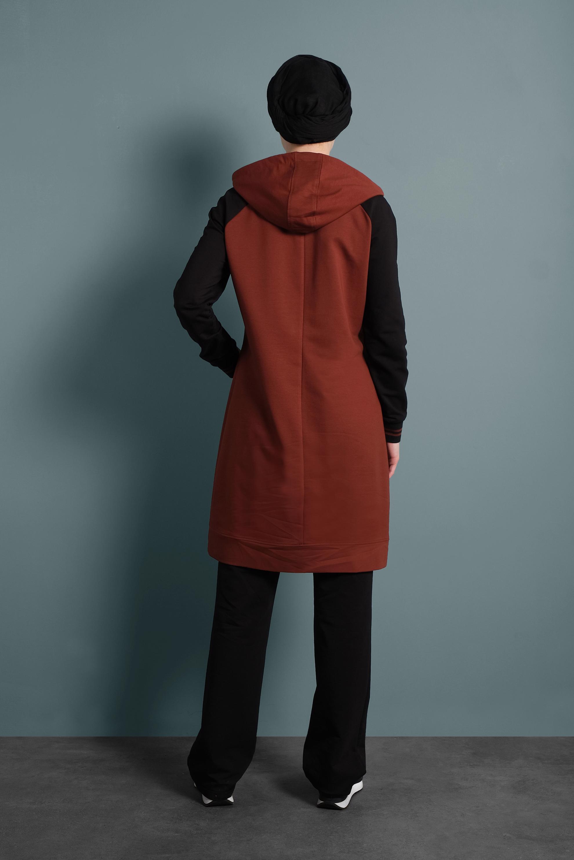 Vêtements hijab ORANGE SURVÊTEMENT À CAPUCHE 40328