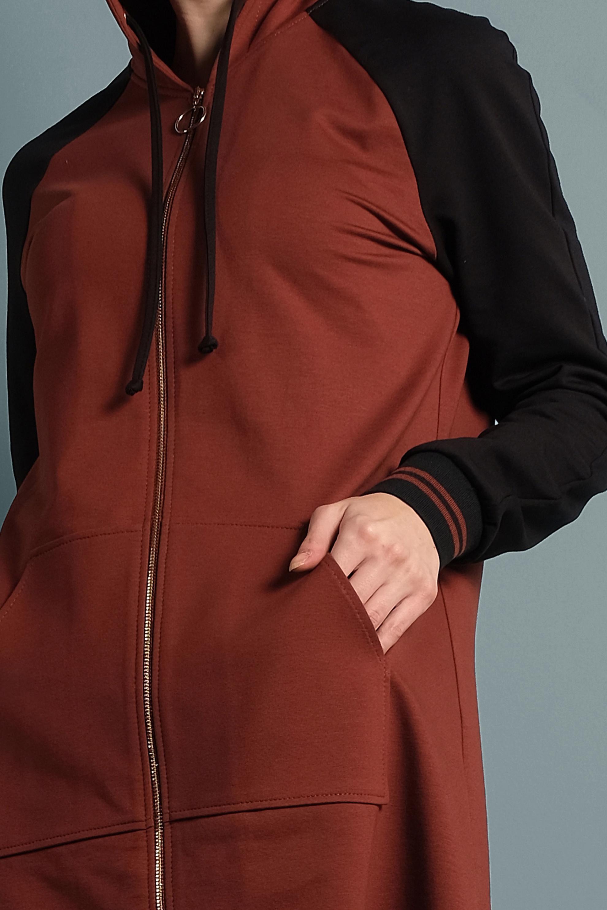 Vêtements hijab ORANGE SURVÊTEMENT À CAPUCHE 40328