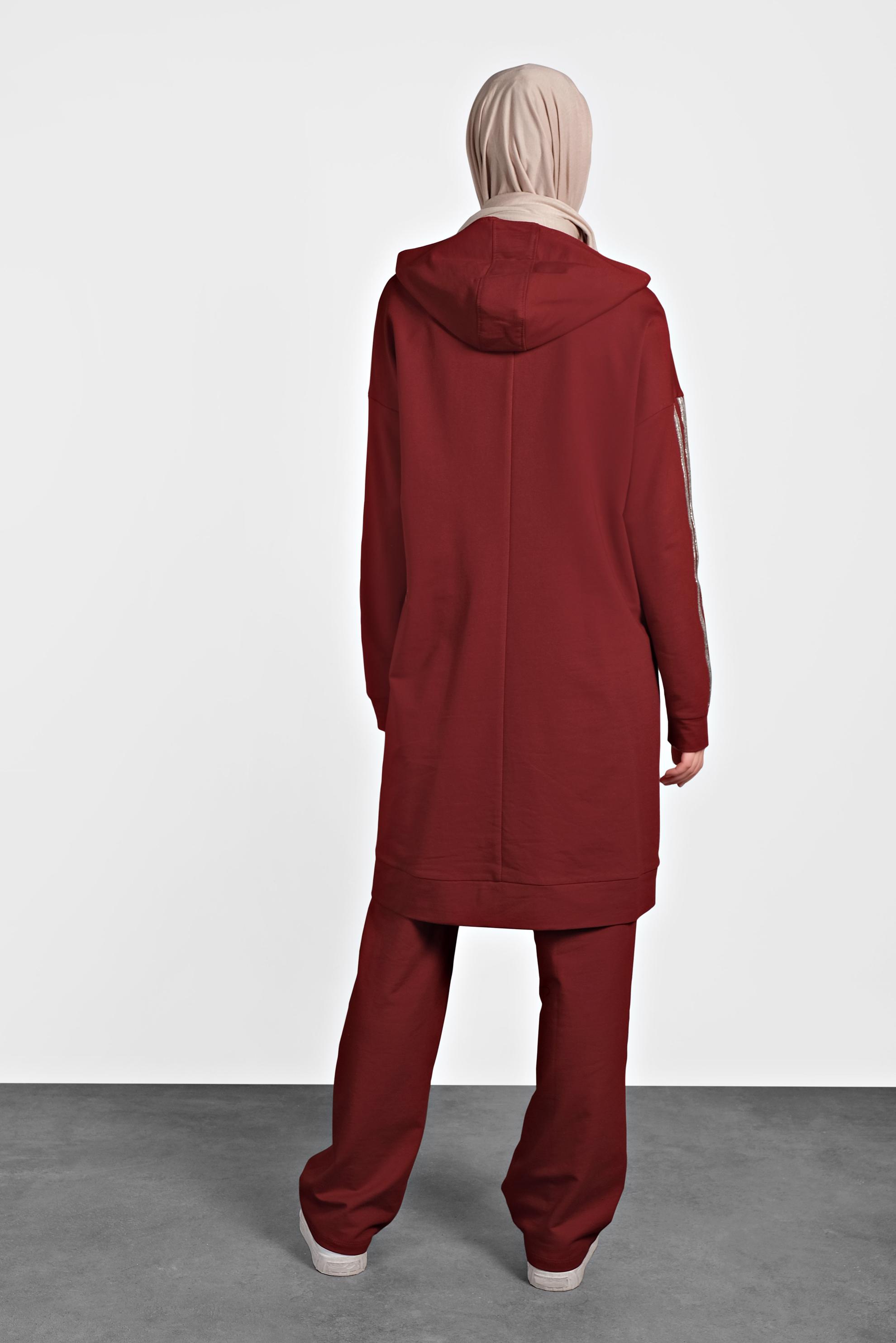 Hijab clothing RED STRIPPED TRACKSUIT 40344 