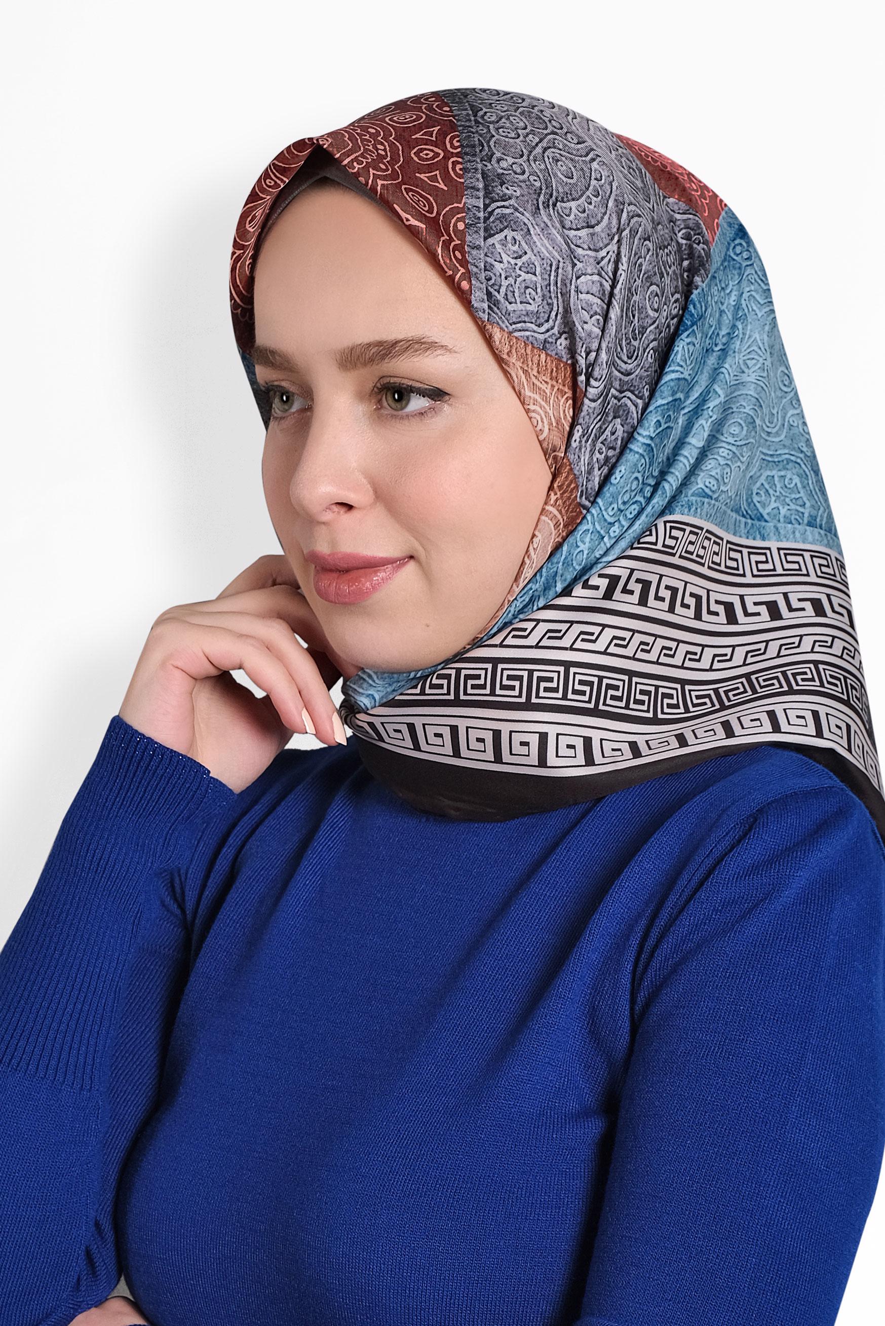 Hijab clothing BLACK ALVİNA SCARF 8003 