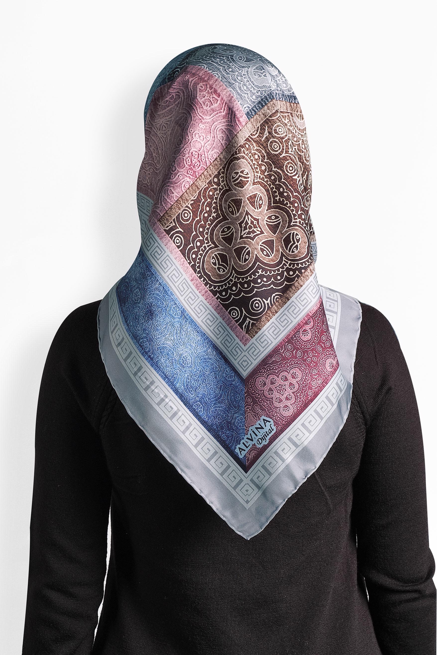 Hijab clothing SILVER ALVİNA SCARF 8003 