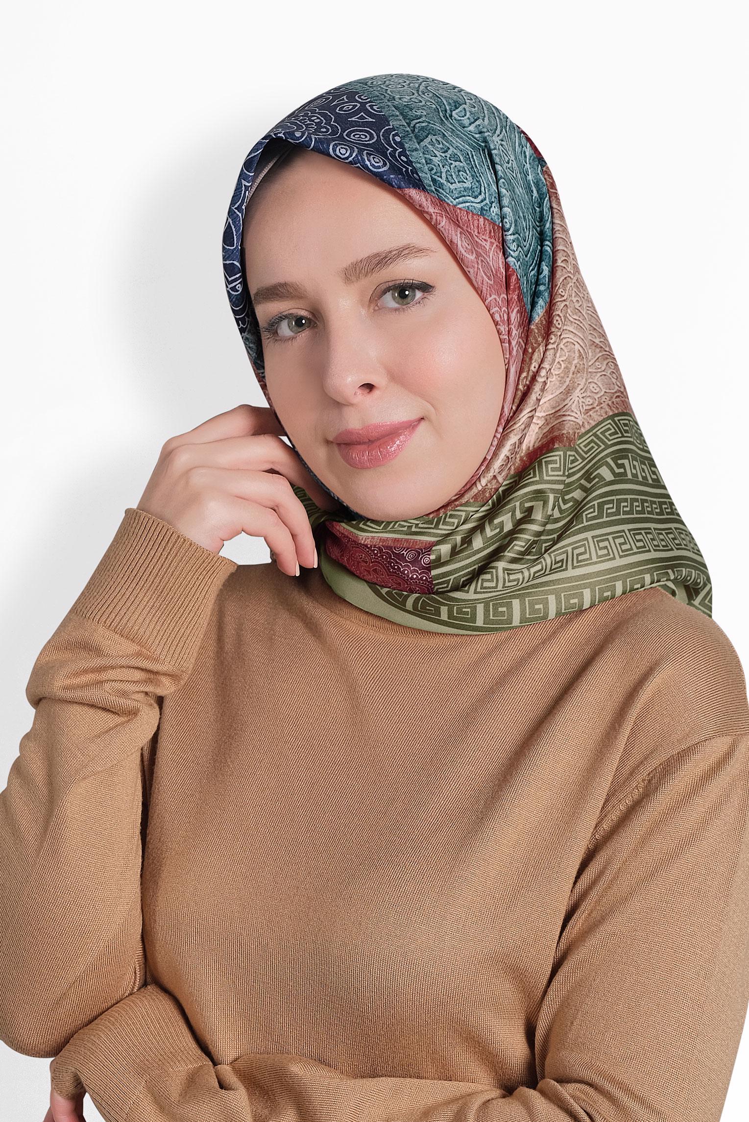 Hijab clothing KHAKI ALVİNA SCARF 8003 