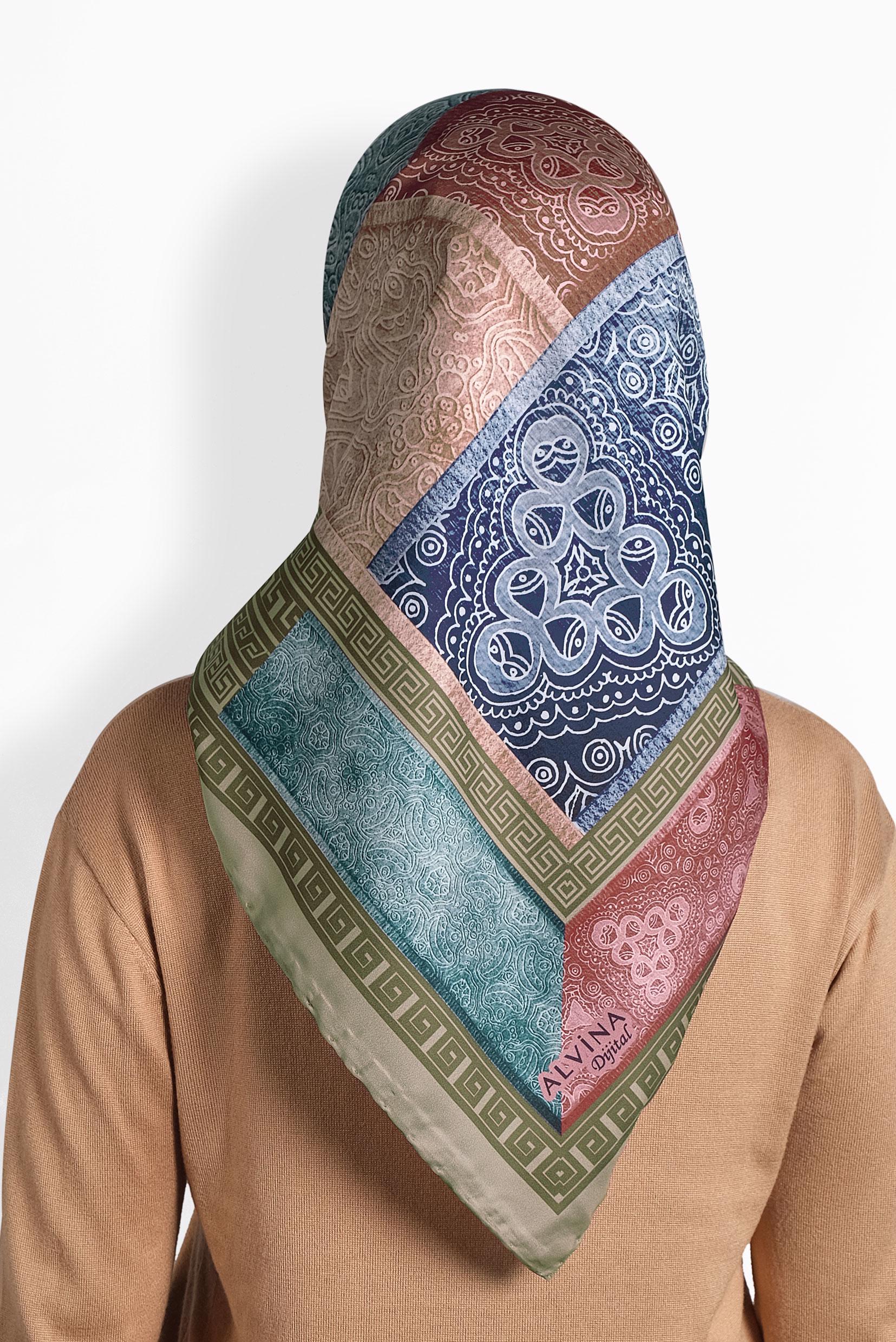 Hijab clothing KHAKI ALVİNA SCARF 8003 