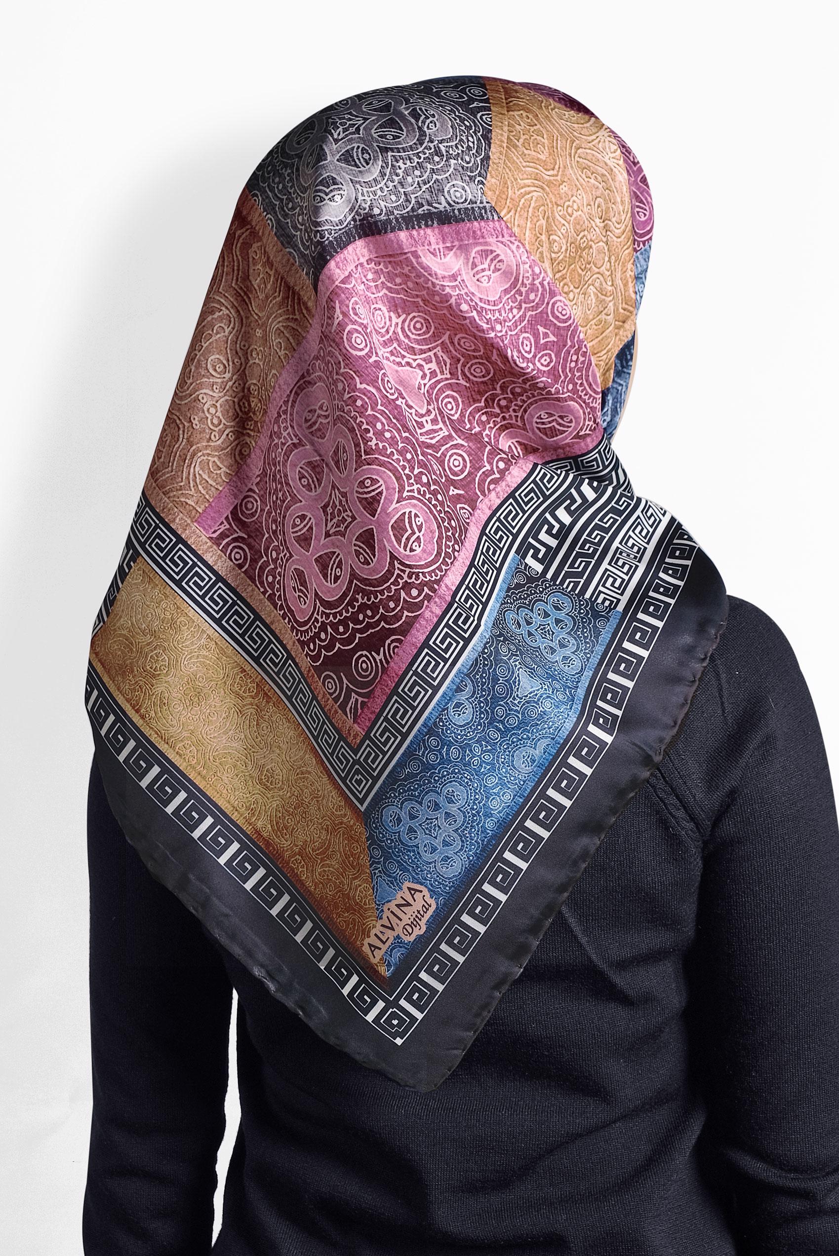 Hijab clothing NAVY BLUE ALVİNA SCARF 8003 