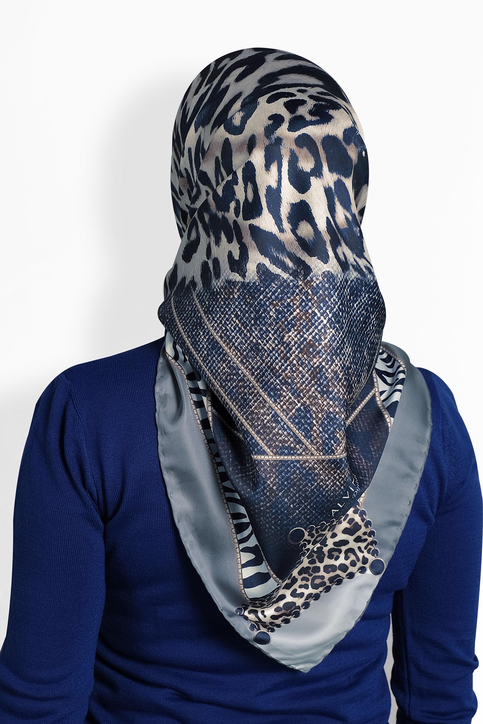 Hijab clothing NAVY BLUE ALVİNA SCARF 8006 