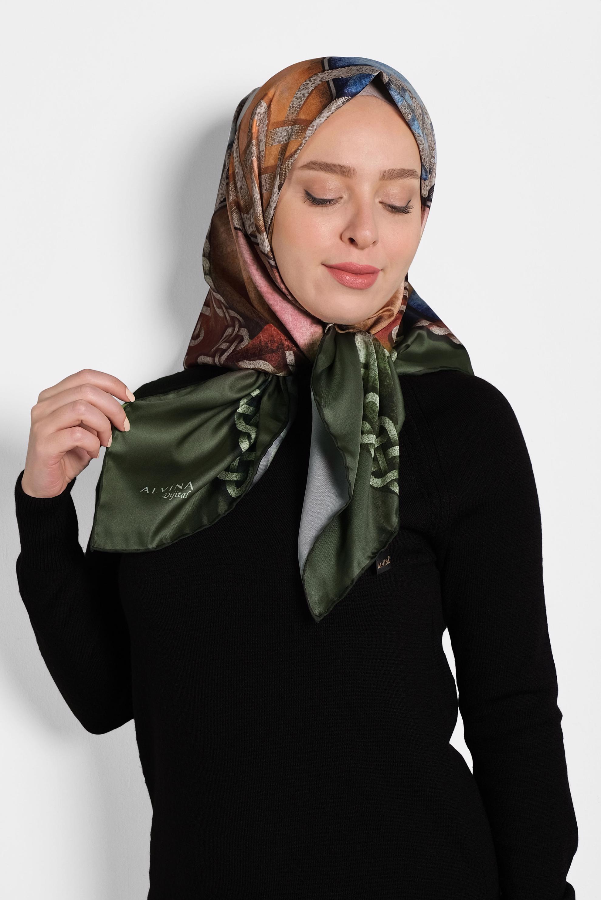 Hijab clothing KHAKI ALVİNA SCARF 8007 