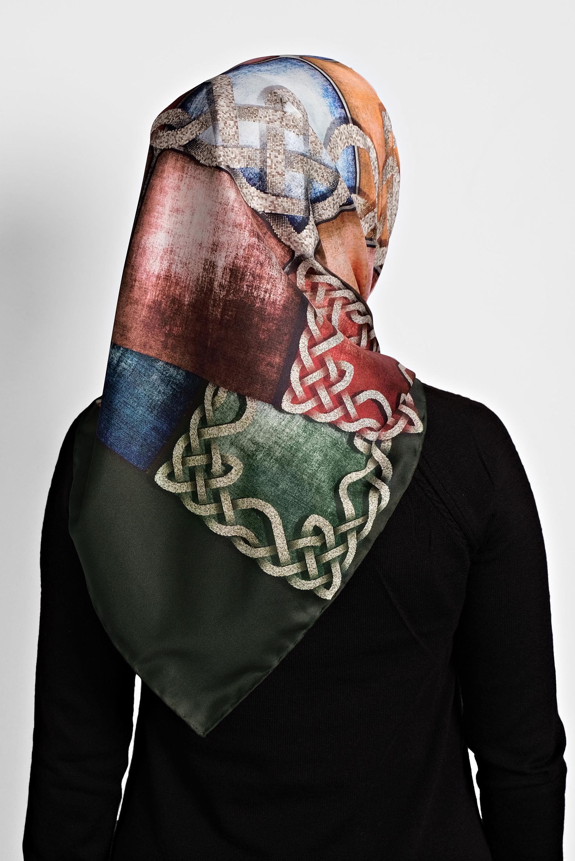 Hijab clothing KHAKI ALVİNA SCARF 8007 