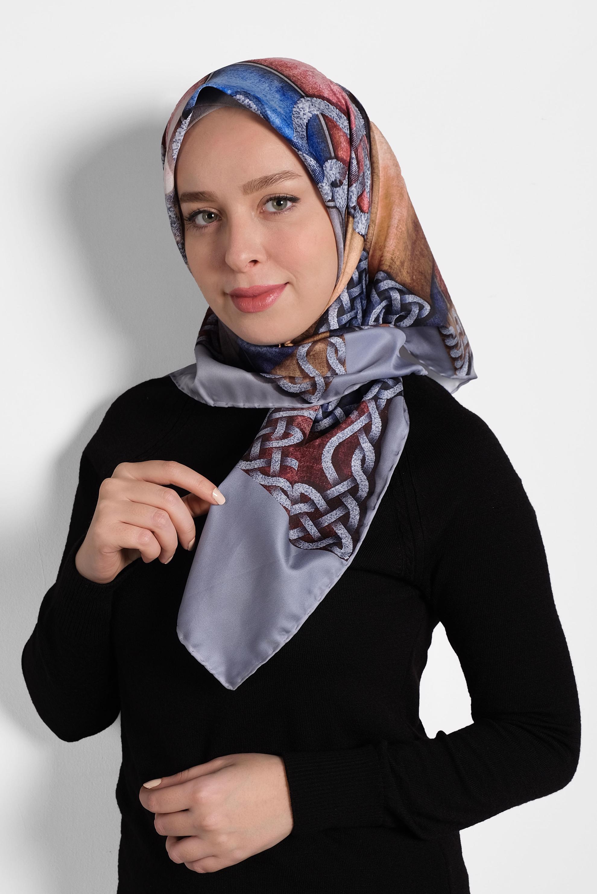 Hijab clothing NAVY BLUE ALVİNA SCARF 8007 