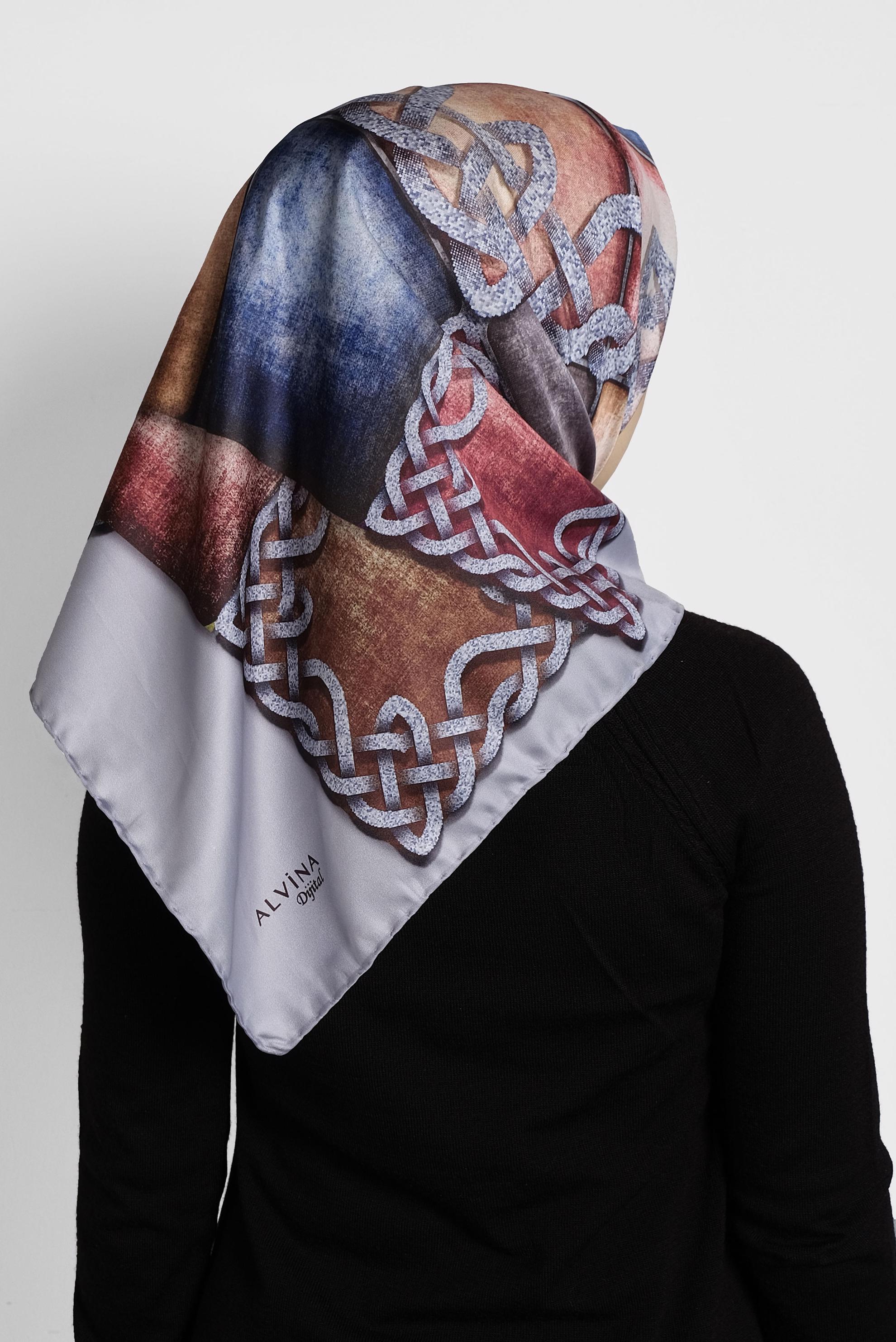 Hijab clothing NAVY BLUE ALVİNA SCARF 8007 