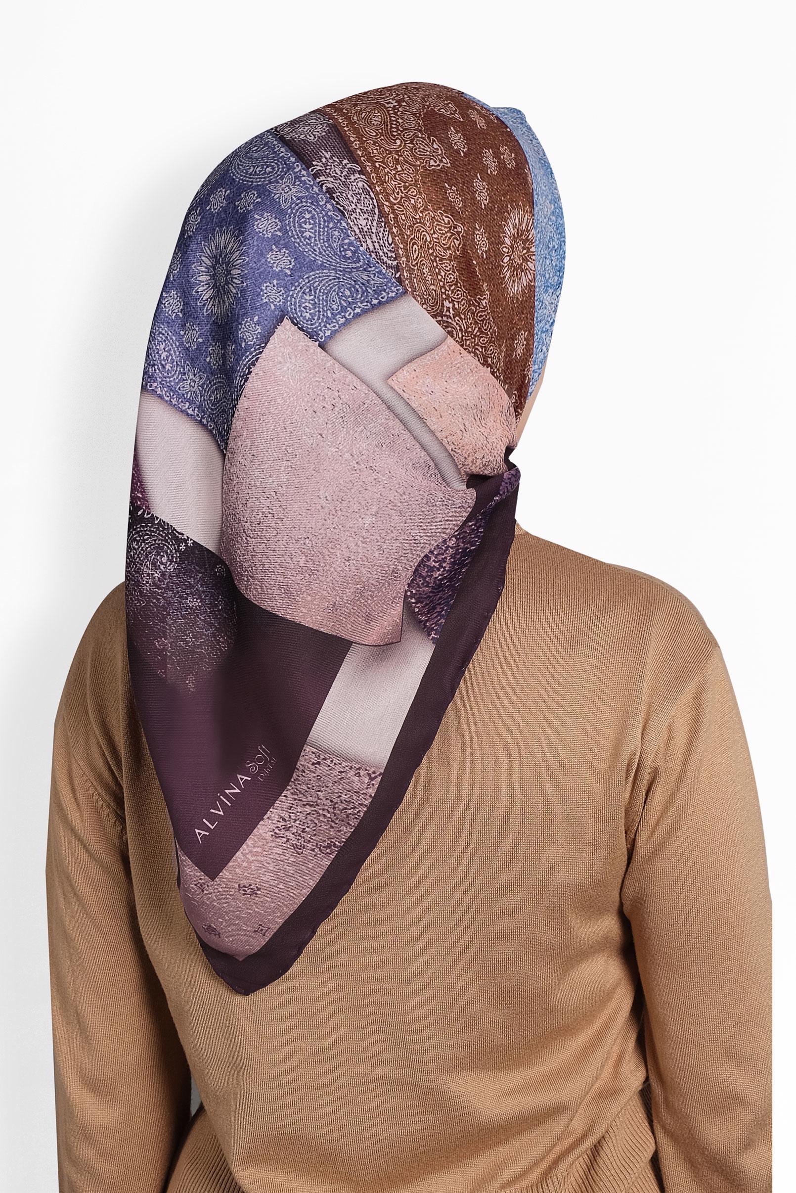 Hijab clothing DAMSON PATTERNED SCARF 8010 