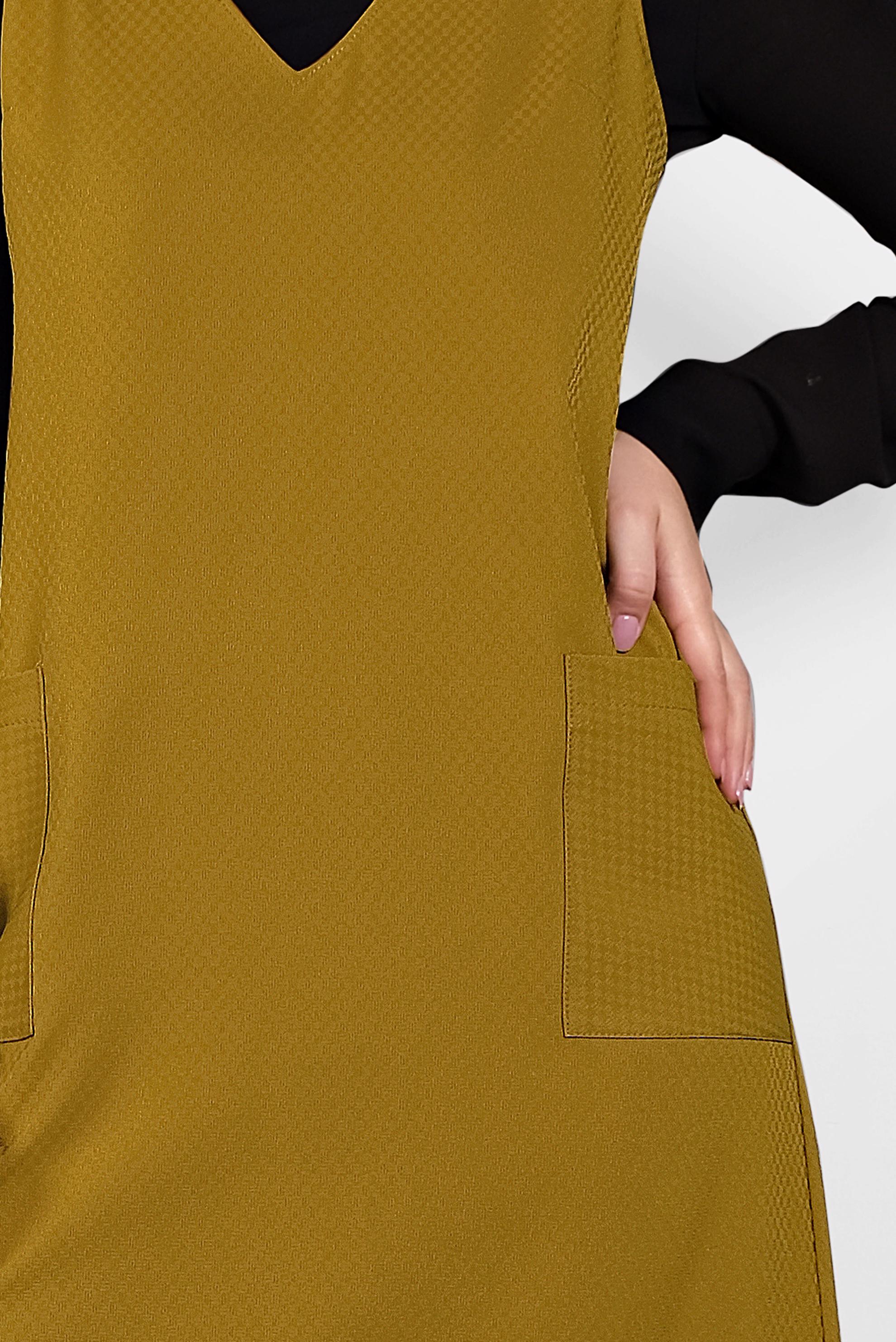 Tesettür giyim SARI OMUZLARI BAĞCIKLI JİLE 40414