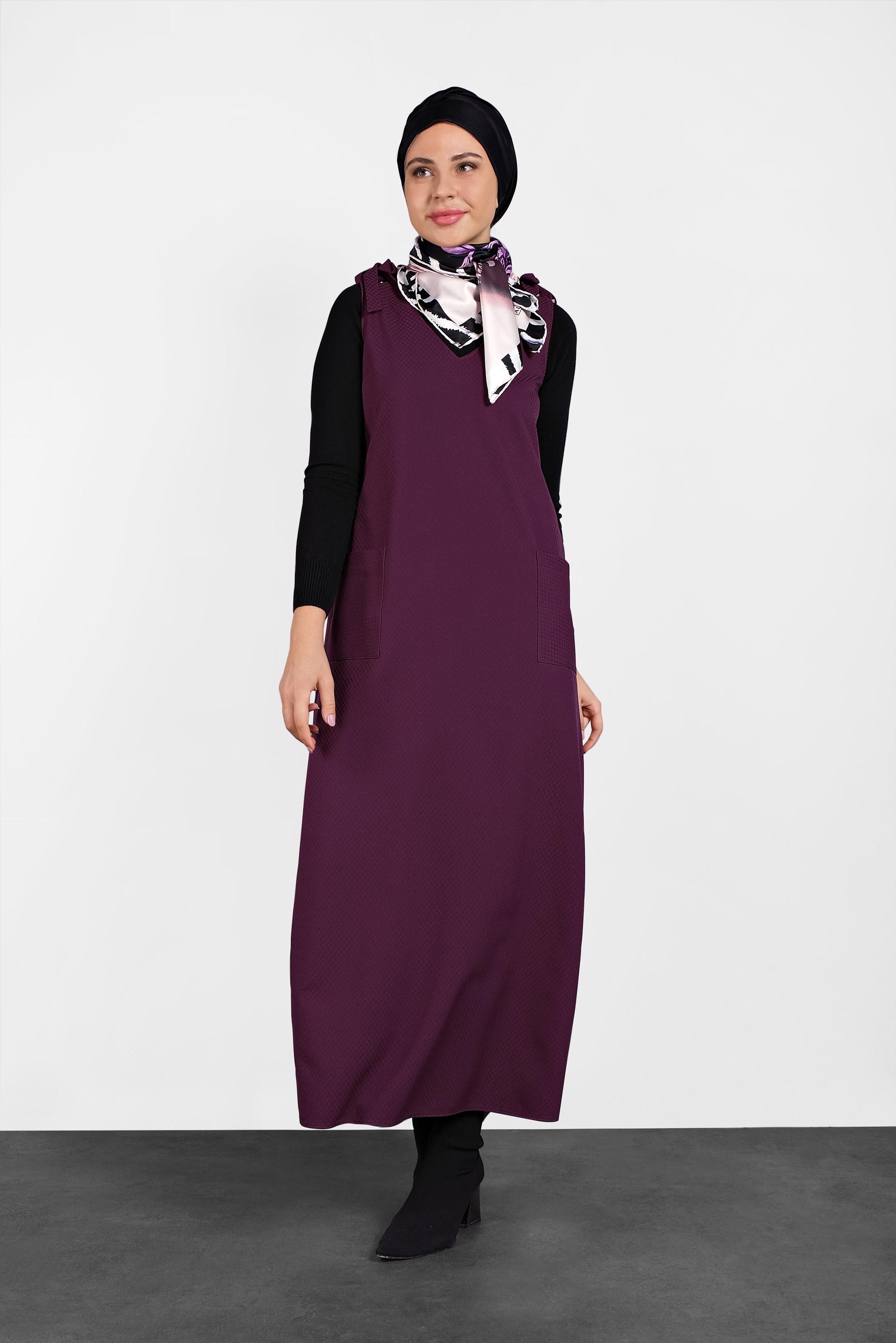 Tesettür giyim MÜRDÜM OMUZLARI BAĞCIKLI JİLE 40414