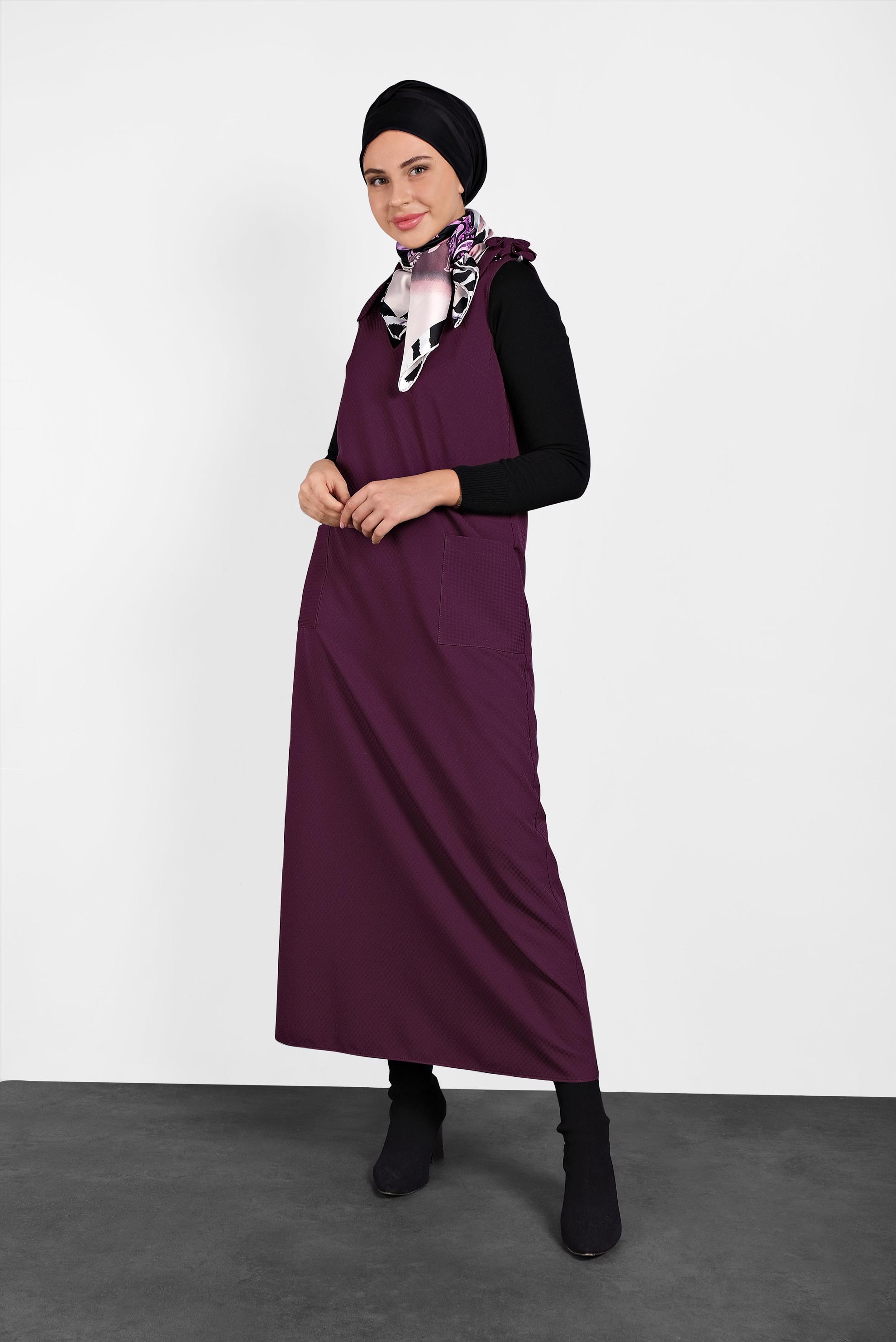 Tesettür giyim MÜRDÜM OMUZLARI BAĞCIKLI JİLE 40414