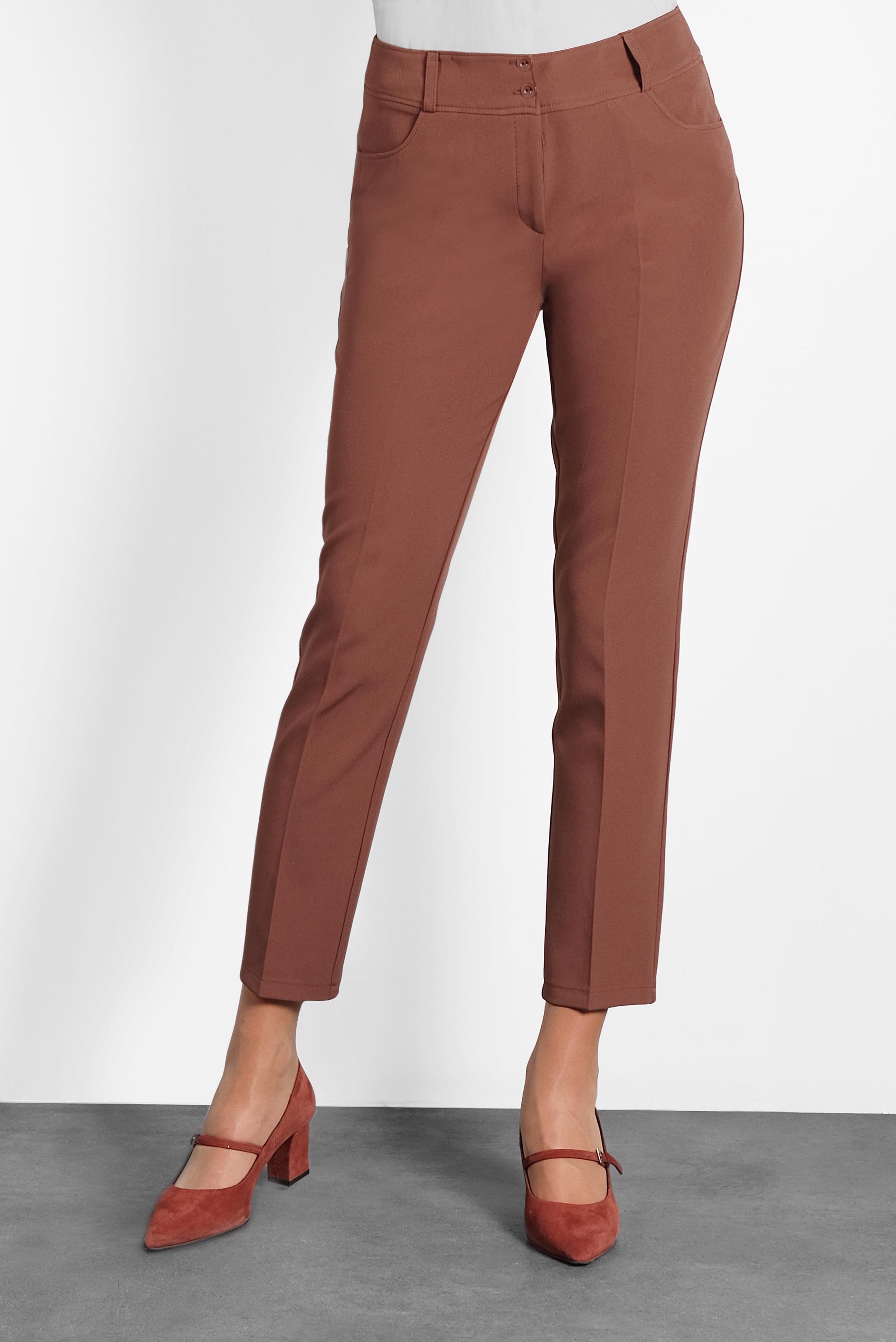 Tesettür giyim TURUNCU DÜĞMELİ HAVUÇ PANTOLON 70009