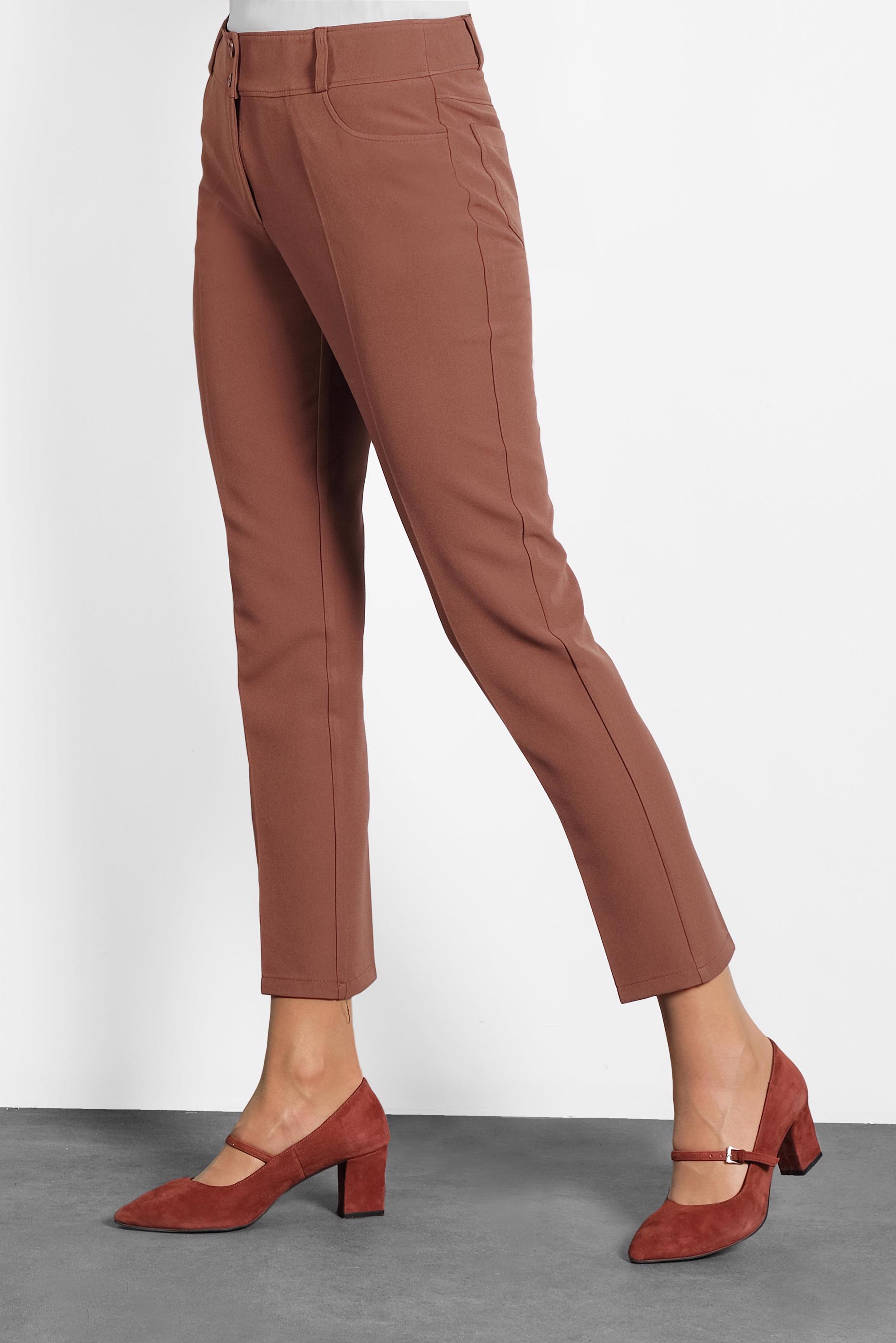 Tesettür giyim TURUNCU DÜĞMELİ HAVUÇ PANTOLON 70009