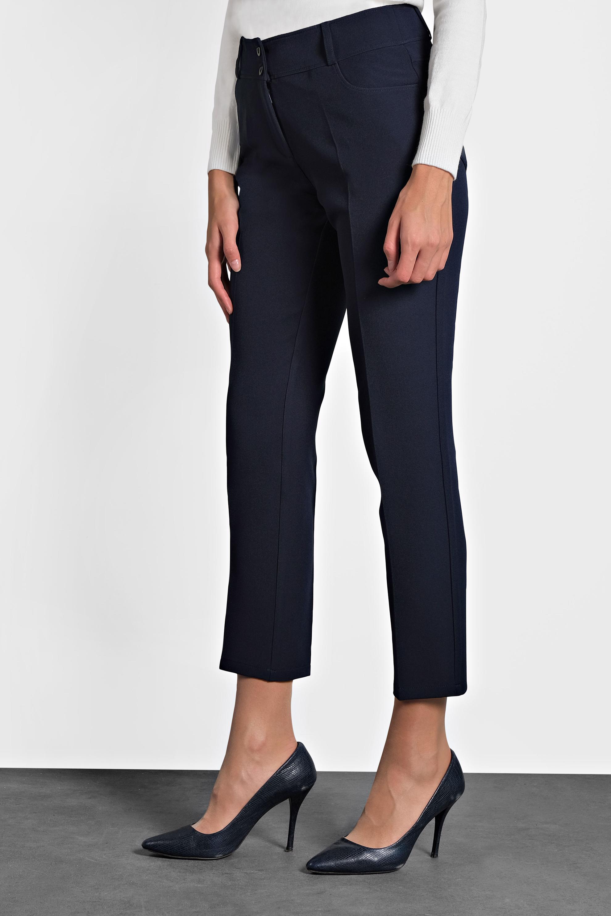 Tesettür giyim LACİVERT DÜĞMELİ HAVUÇ PANTOLON 70009