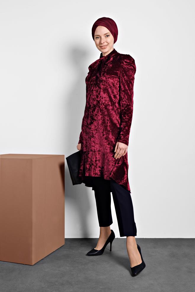 Hijab clothing  BUTTONED MID-RISE PANTS 70013  - ALVİNA