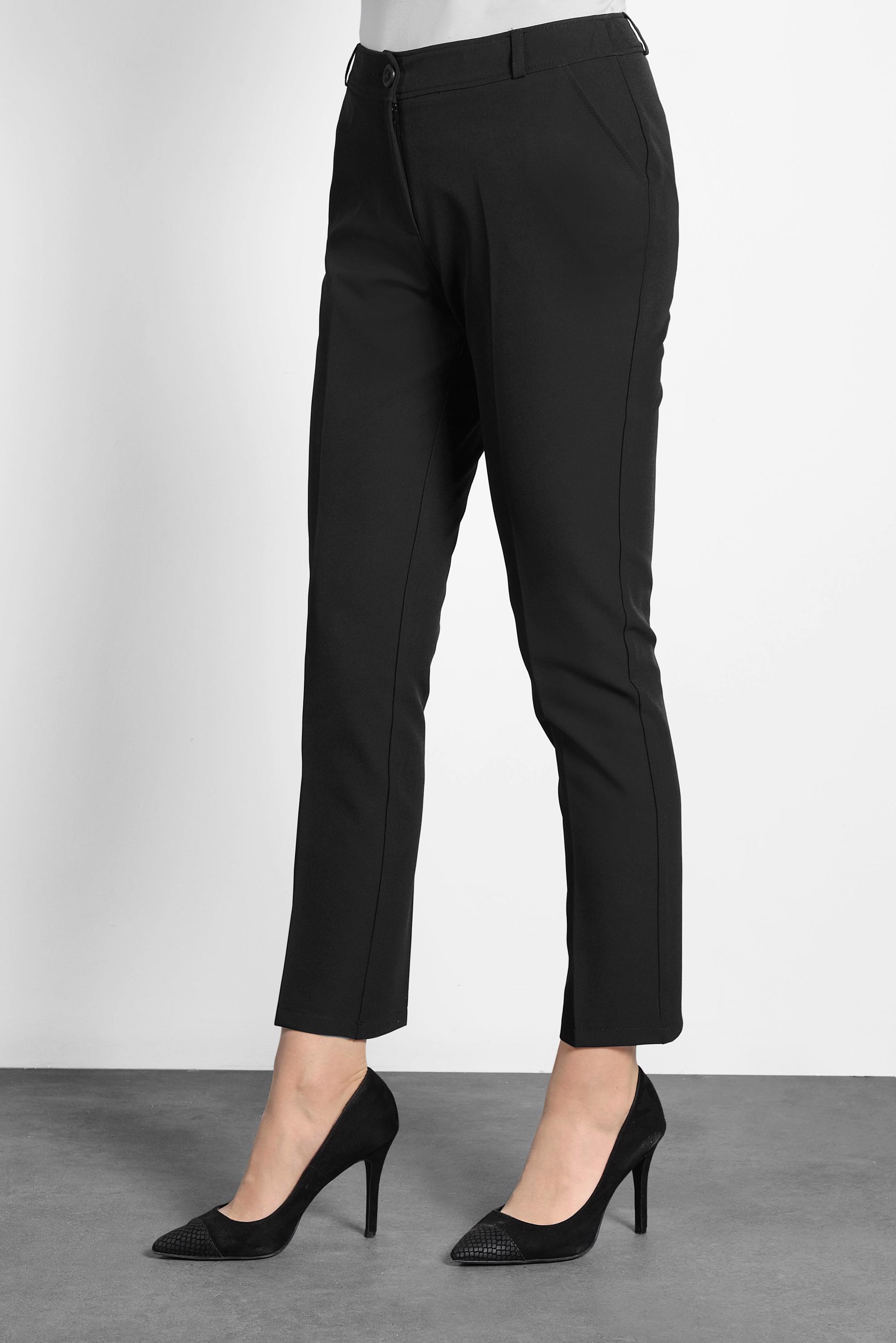 Tesettür giyim SİYAH DAR PAÇA ARA BEL PANTOLON 70016