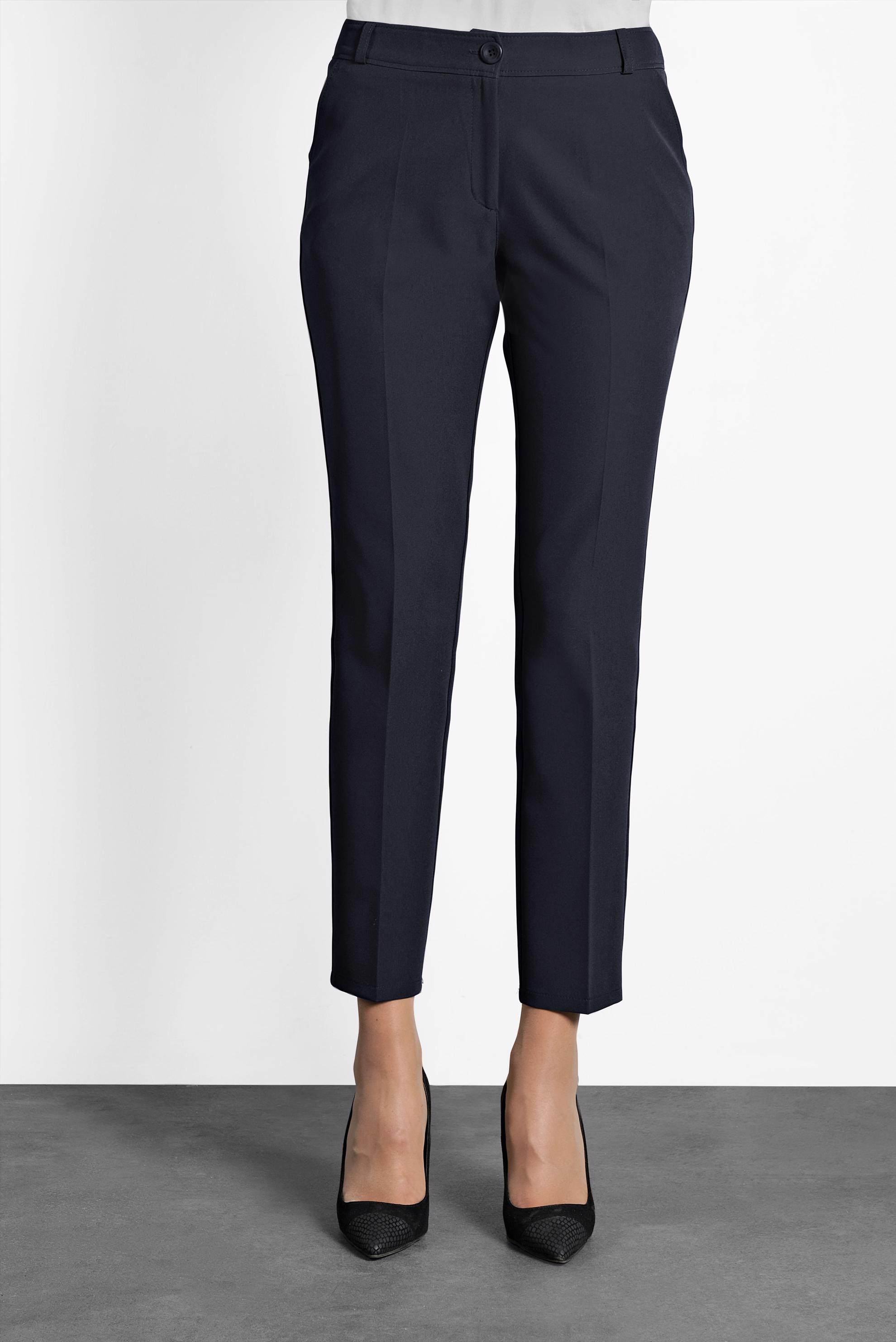 Tesettür giyim LACİVERT DAR PAÇA ARA BEL PANTOLON 70016