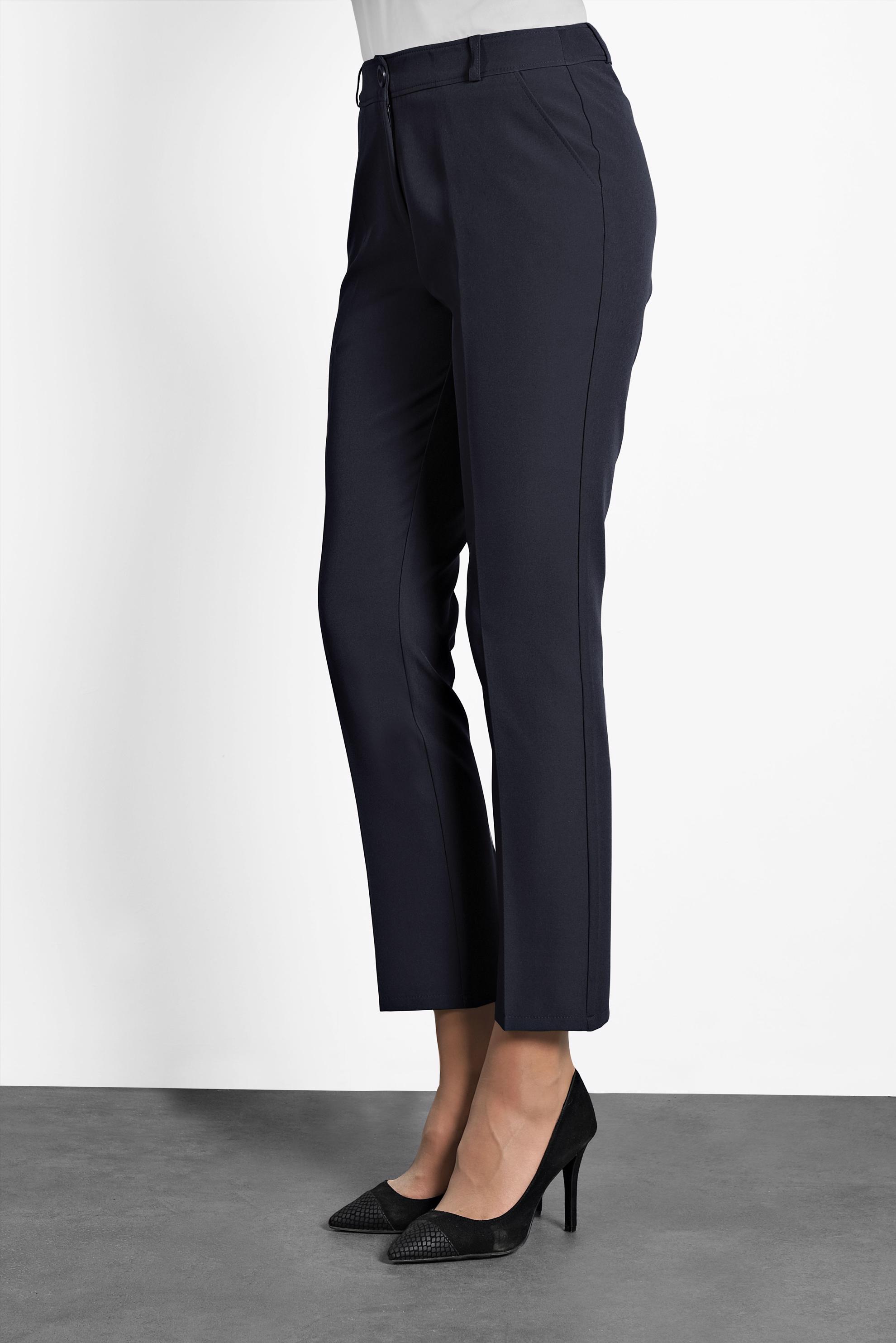 Tesettür giyim LACİVERT DAR PAÇA ARA BEL PANTOLON 70016