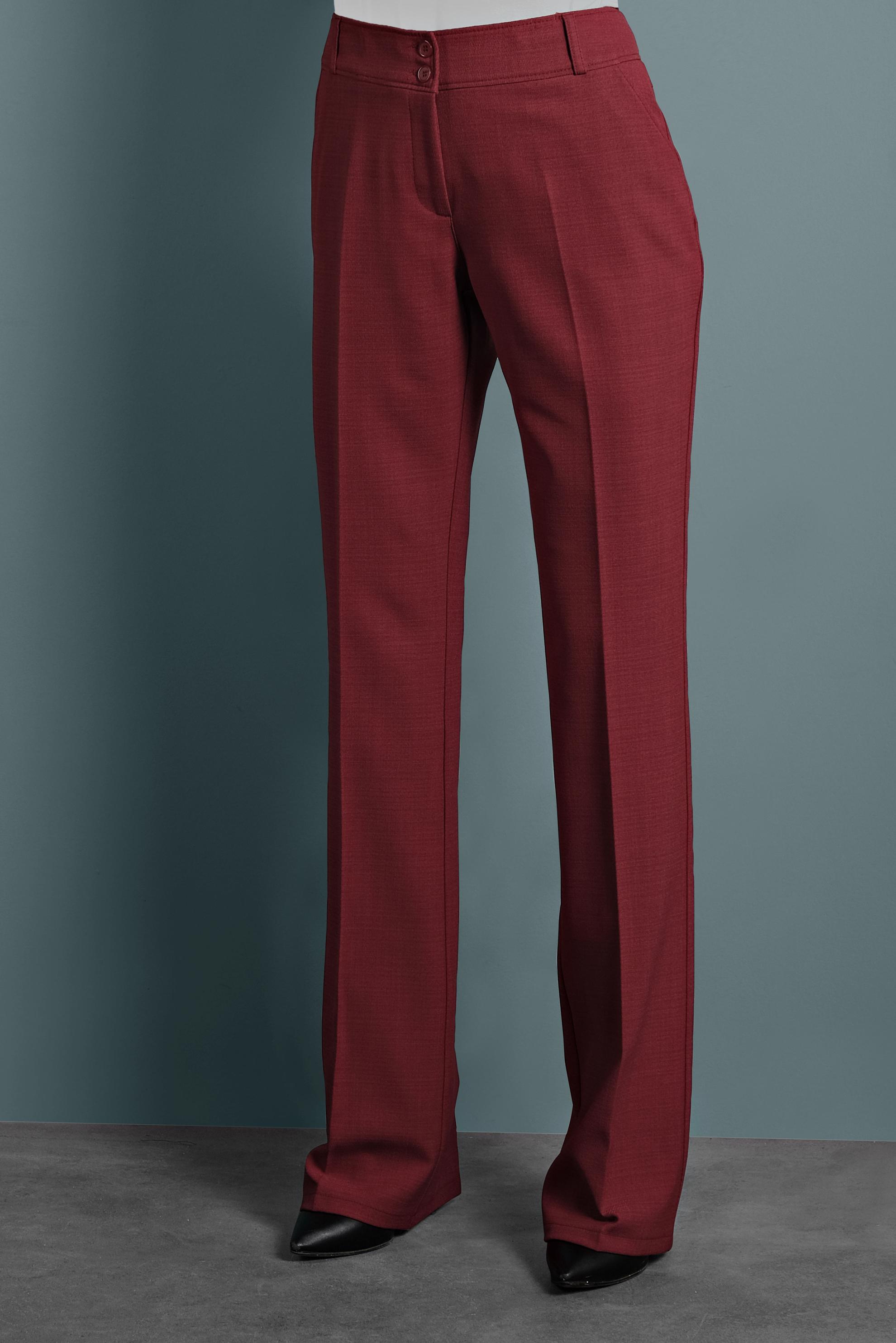 Tesettür giyim KIRMIZI BOL PAÇA DÜĞMELİ PANTOLON 70017