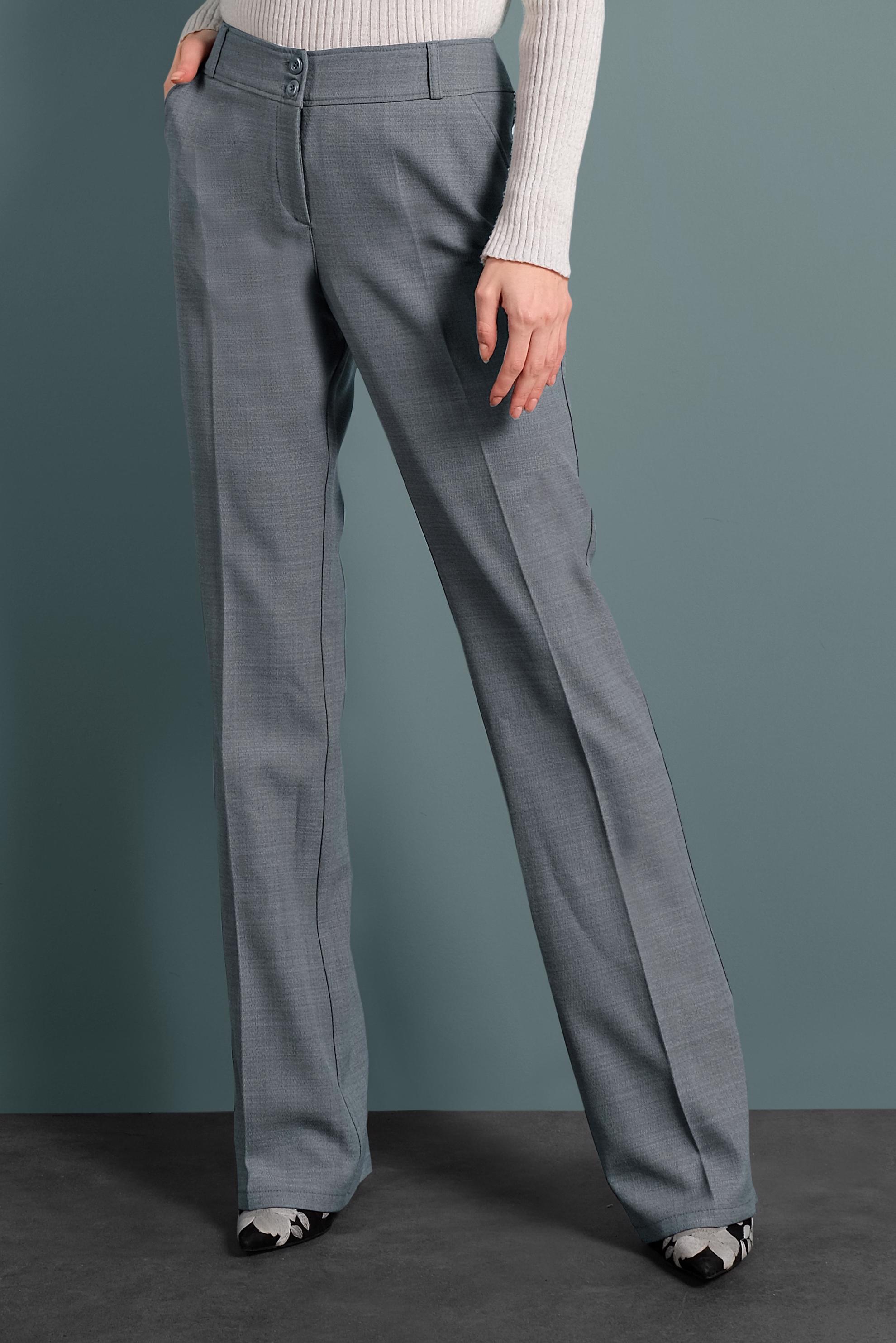 Tesettür giyim GRİ BOL PAÇA DÜĞMELİ PANTOLON 70017