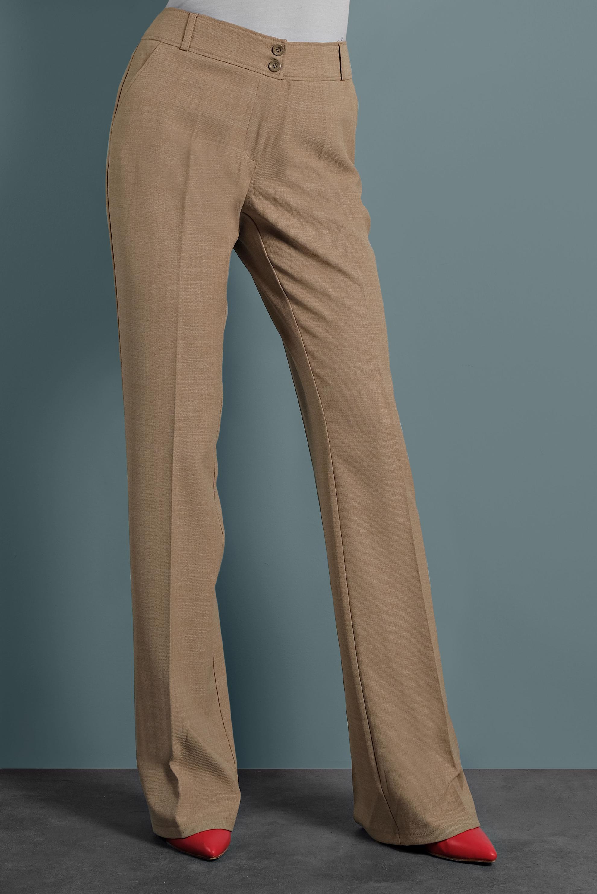 Tesettür giyim KAHVE BOL PAÇA DÜĞMELİ PANTOLON 70017