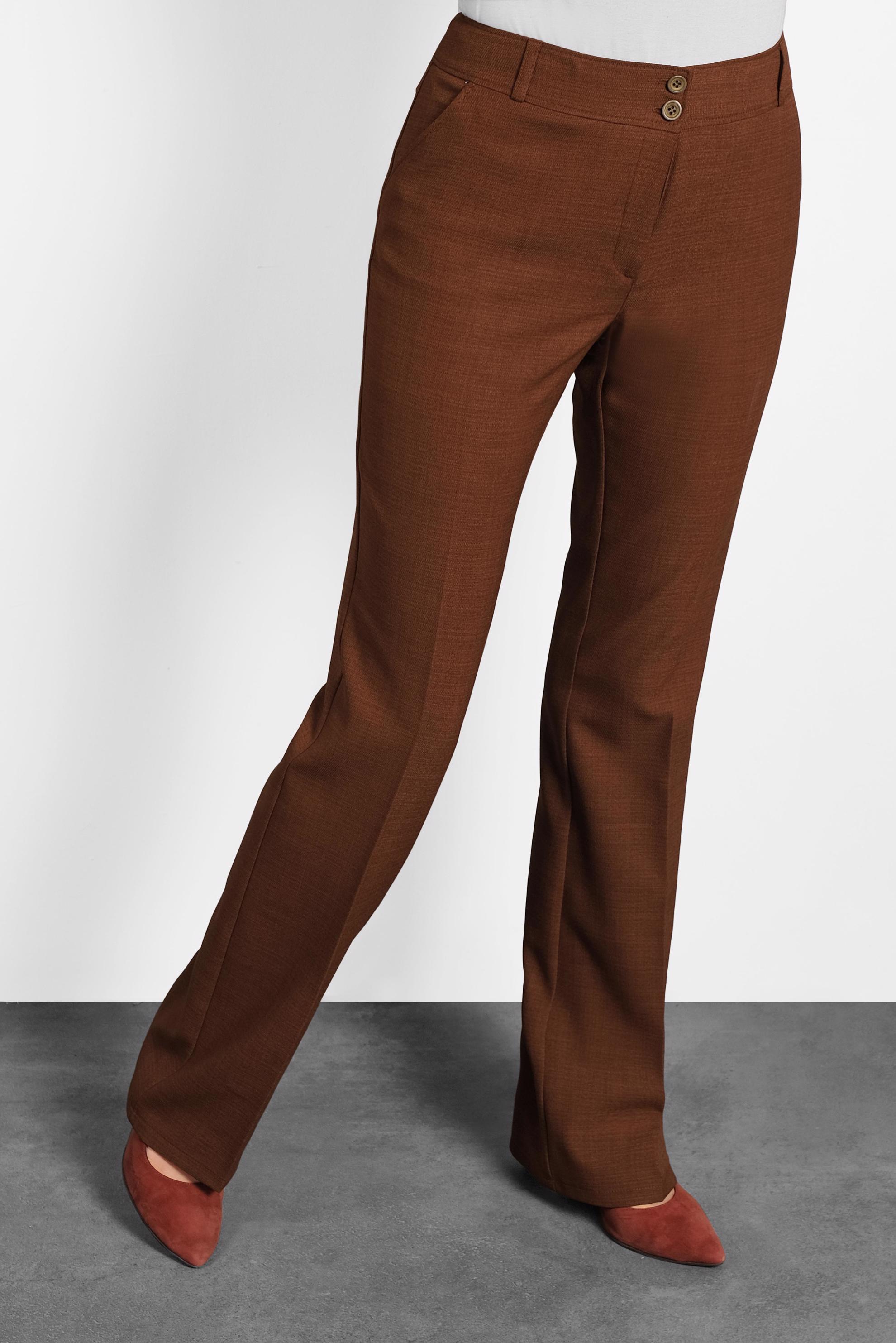 Tesettür giyim TURUNCU BOL PAÇA DÜĞMELİ PANTOLON 70017