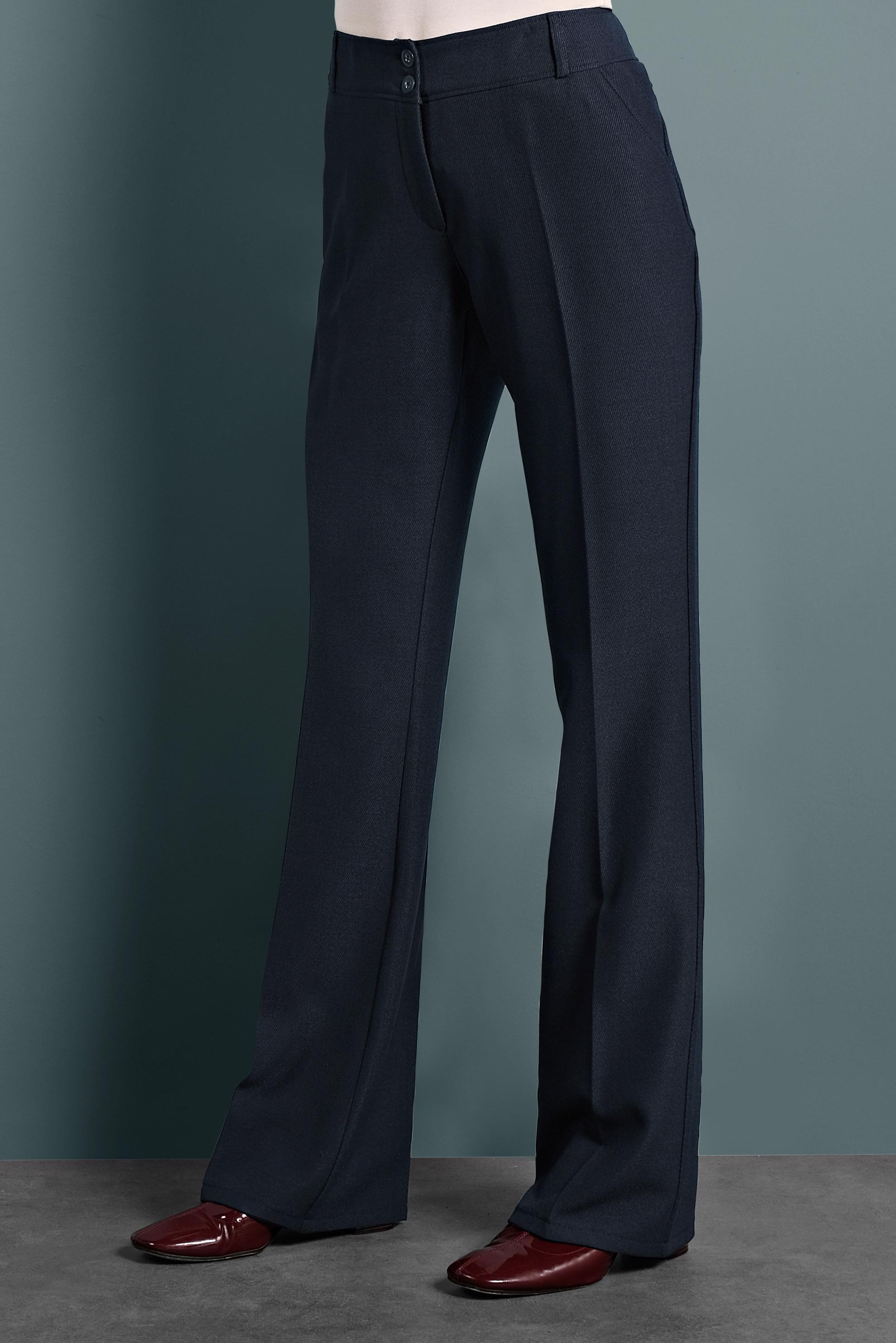 Tesettür giyim LACİVERT BOL PAÇA DÜĞMELİ PANTOLON 70017