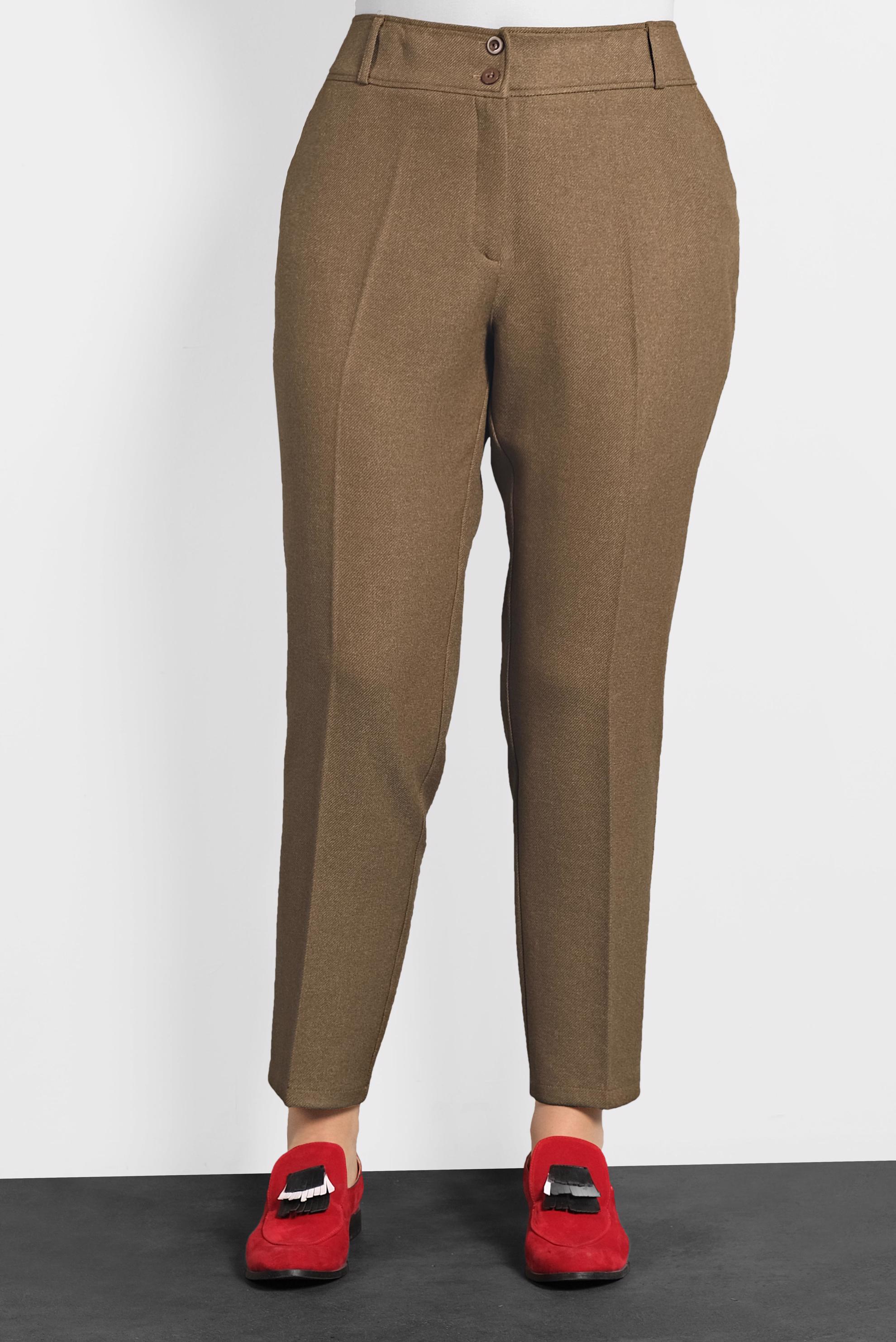 Vêtements hijab BRUN PANTALON À COUPE CARROTTE 70019 