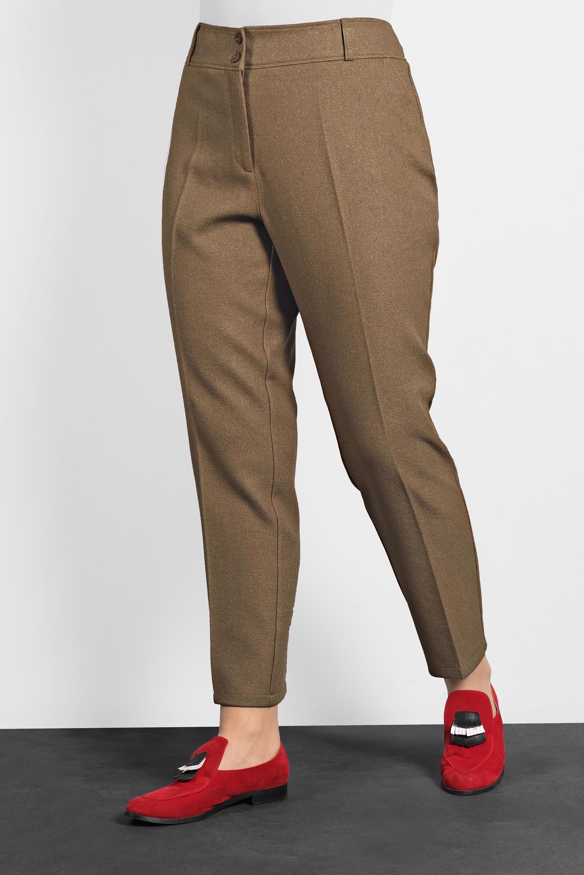 Vêtements hijab BRUN PANTALON À COUPE CARROTTE 70019 