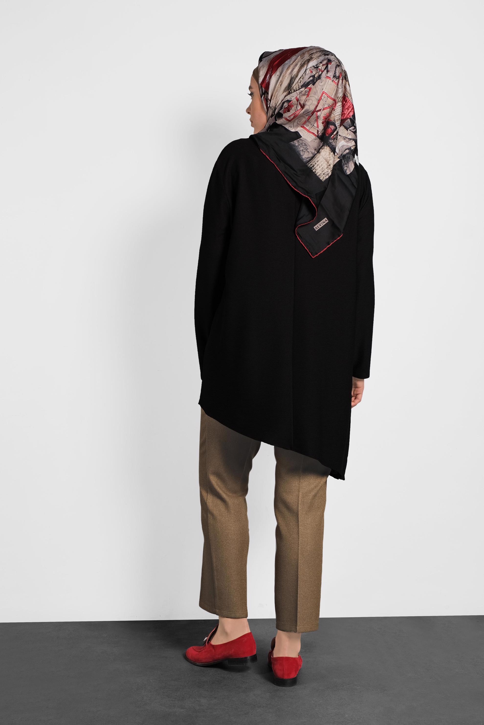 Vêtements hijab BRUN PANTALON À COUPE CARROTTE 70019 