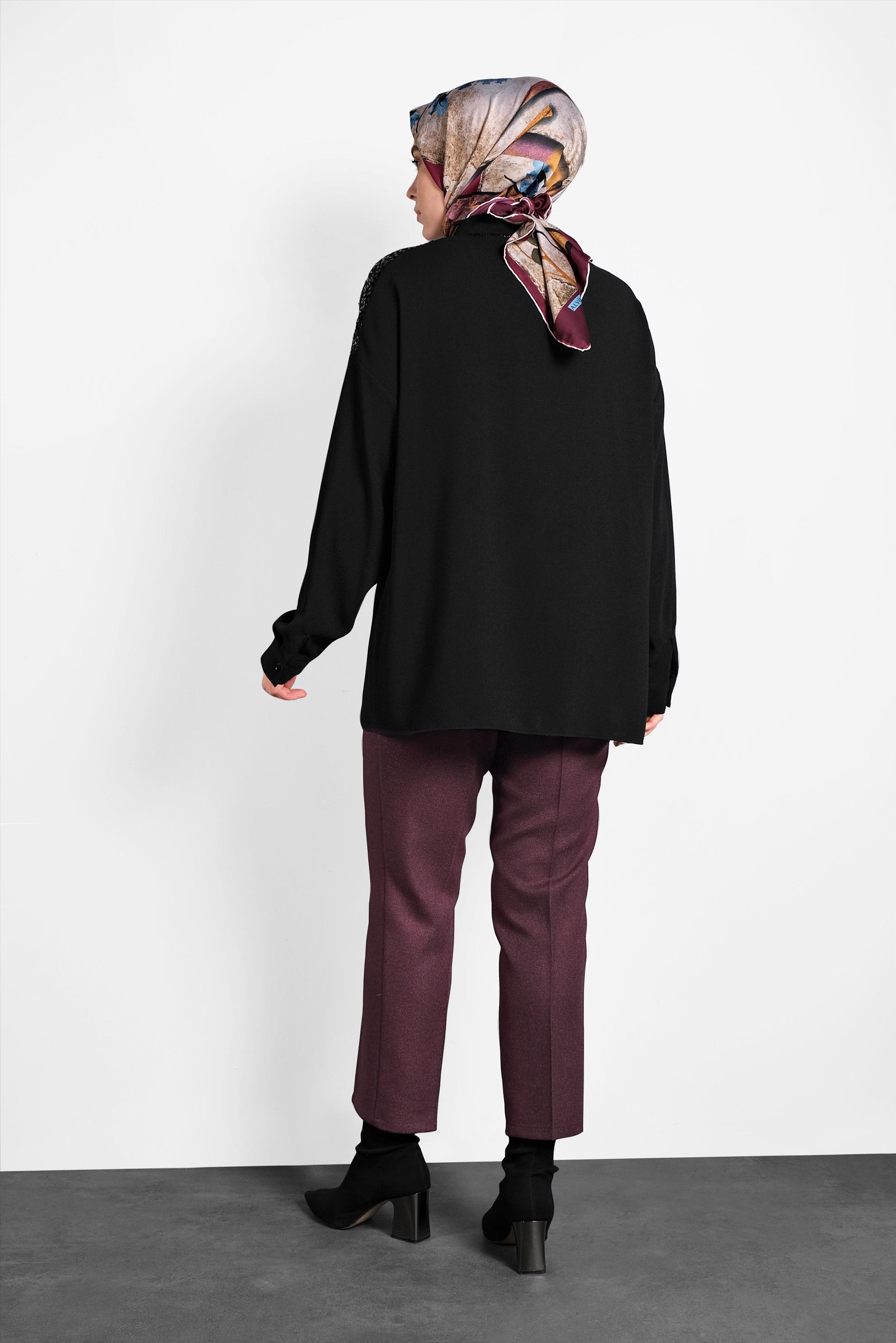 Hijab clothing DAMSON HIGH-WAISTED CARROT CUT PANTS 70019 