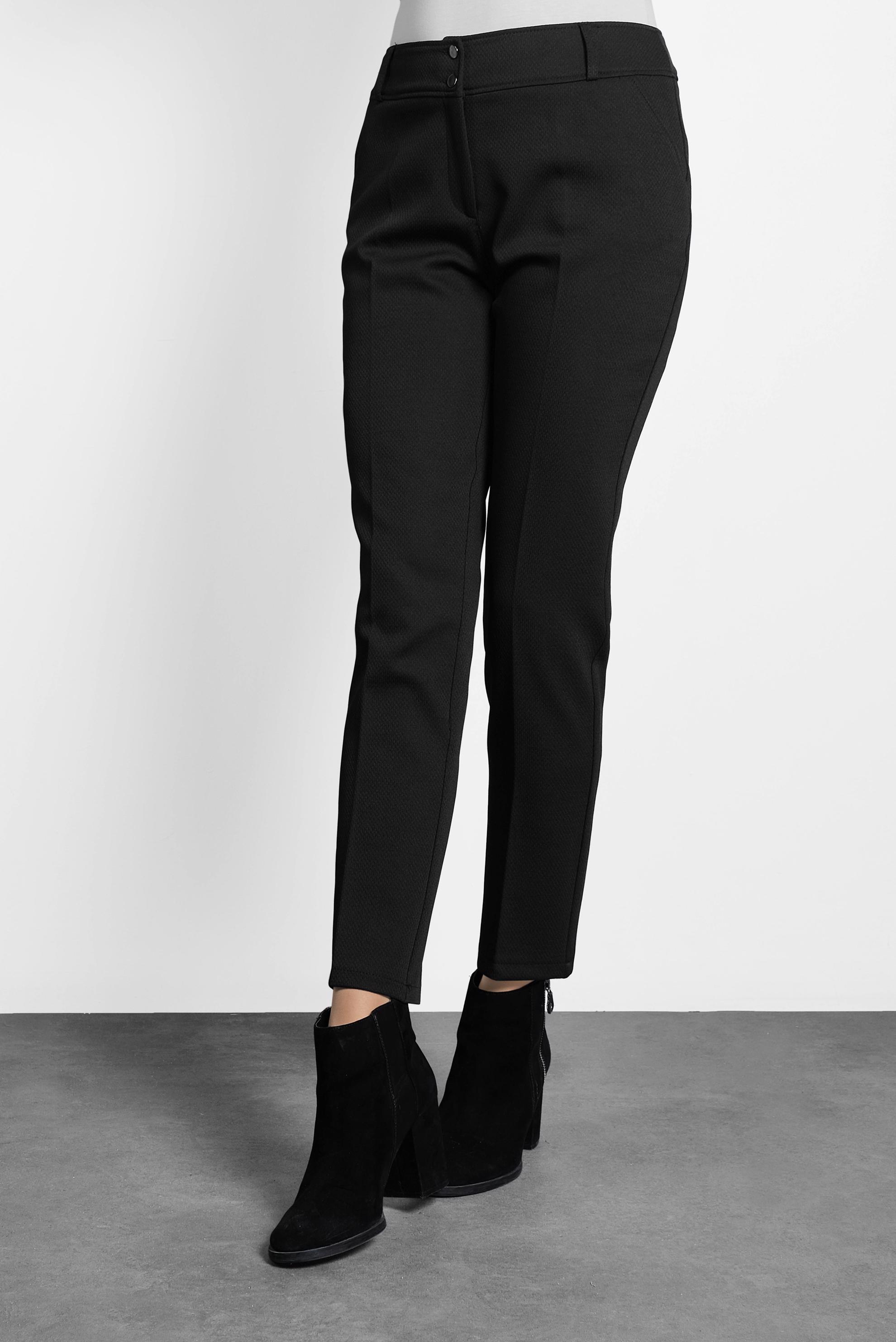 Tesettür giyim SİYAH DÜĞMELİ DAR PAÇA PANTOLON 70022 