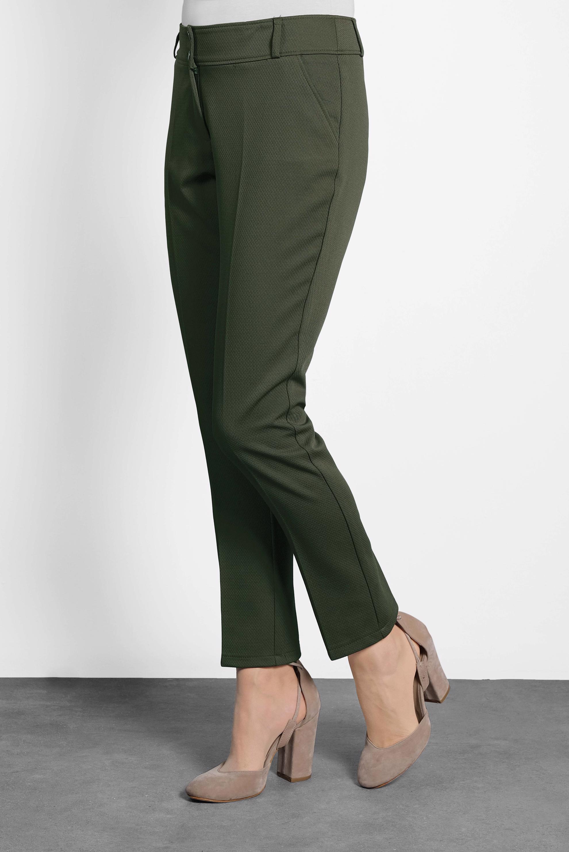 Tesettür giyim YEŞİL DÜĞMELİ DAR PAÇA PANTOLON 70022 